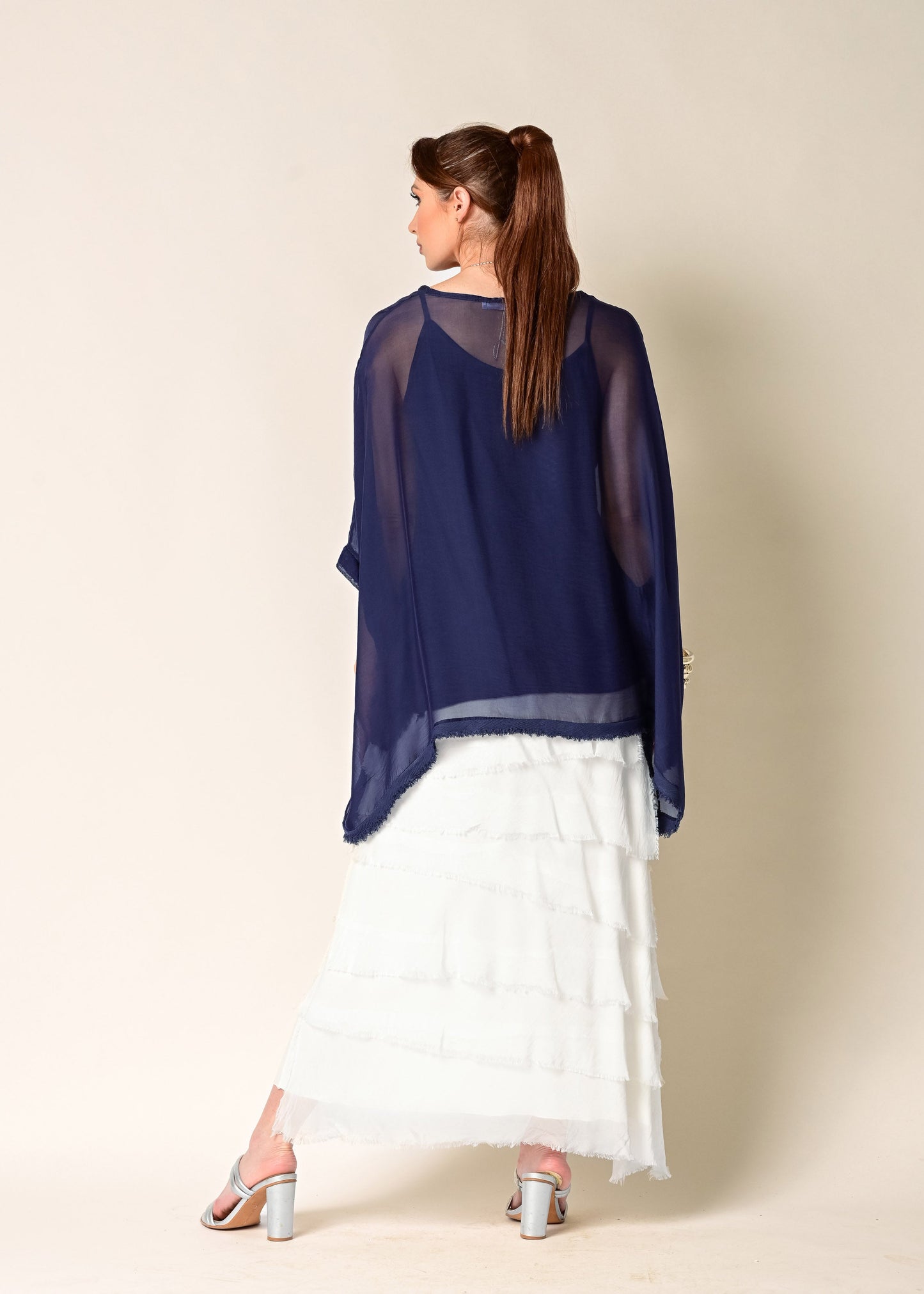 Fifi Silk Skirt in Cream