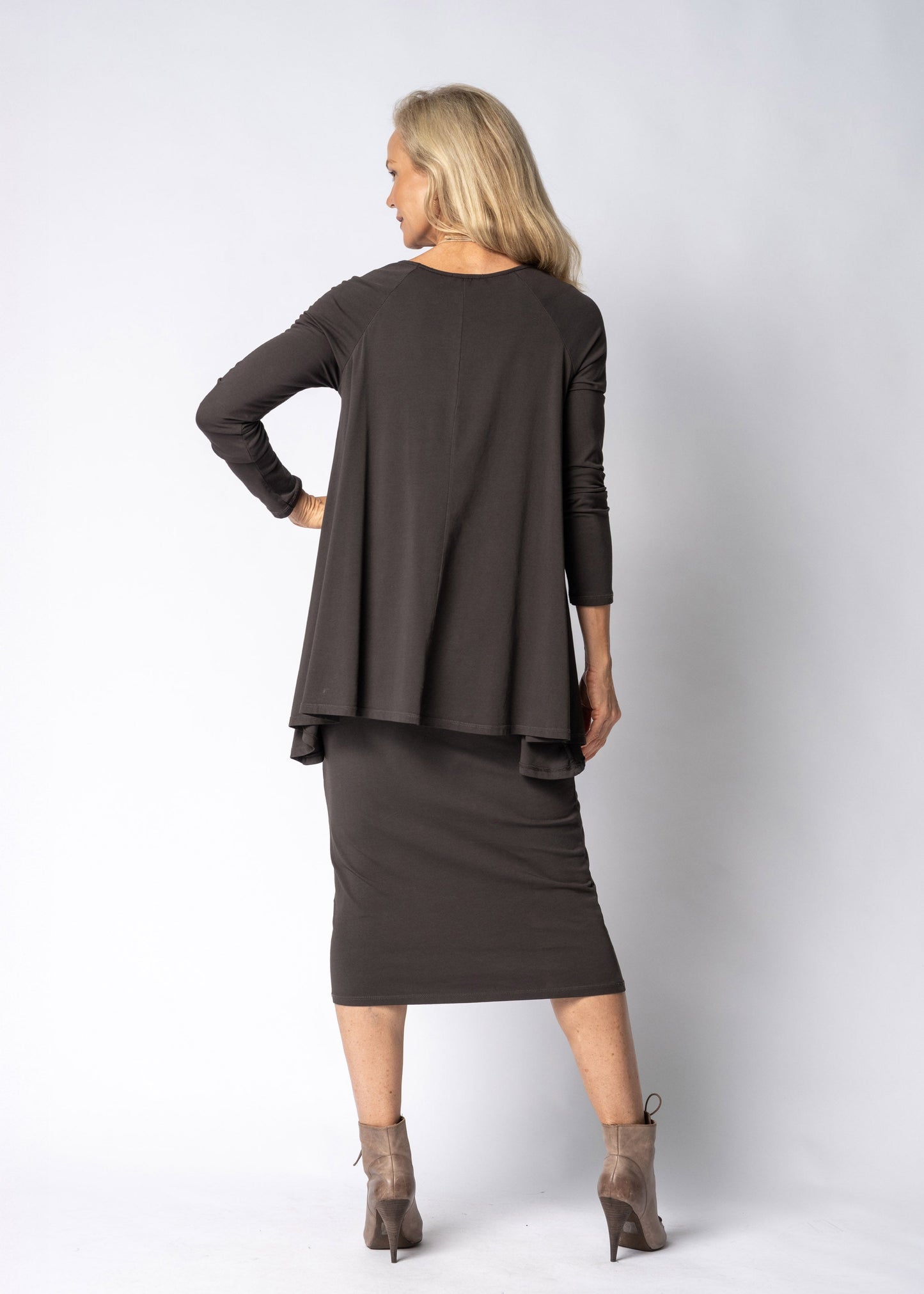 Emerie Dress in Chocolate Truffle