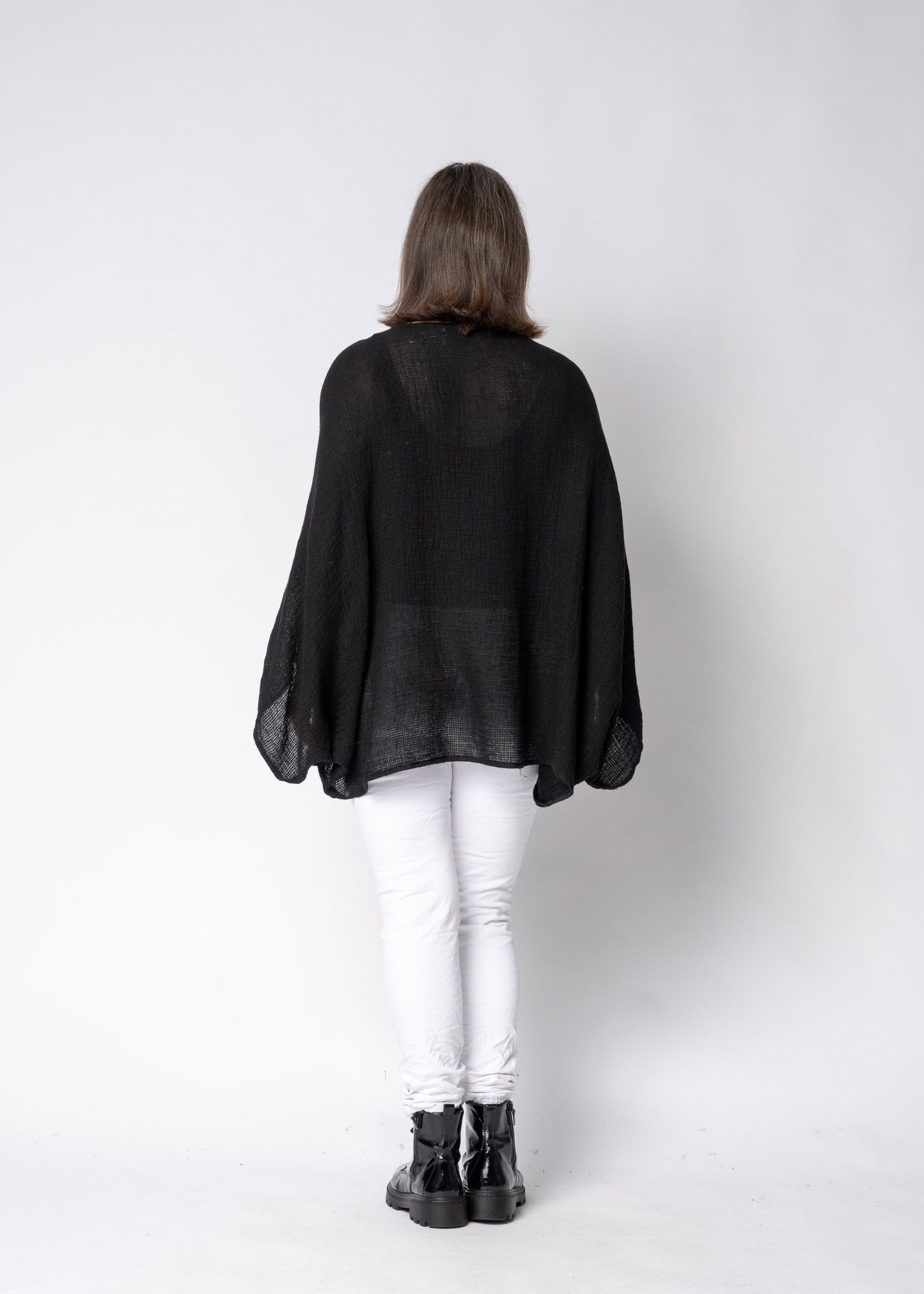 Valetta Linen Top in Onyx