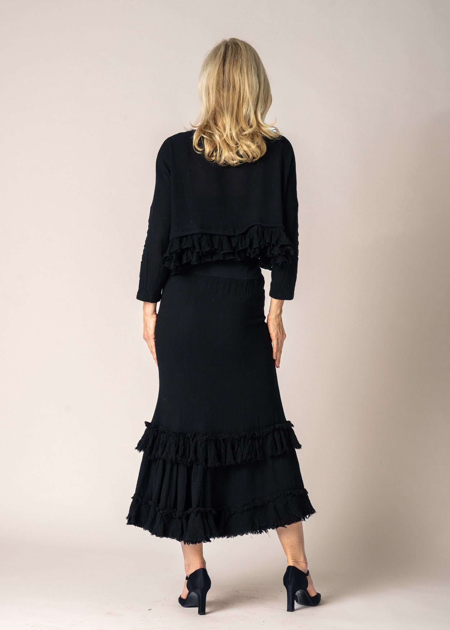 Patsy Linen Jacket in Onyx