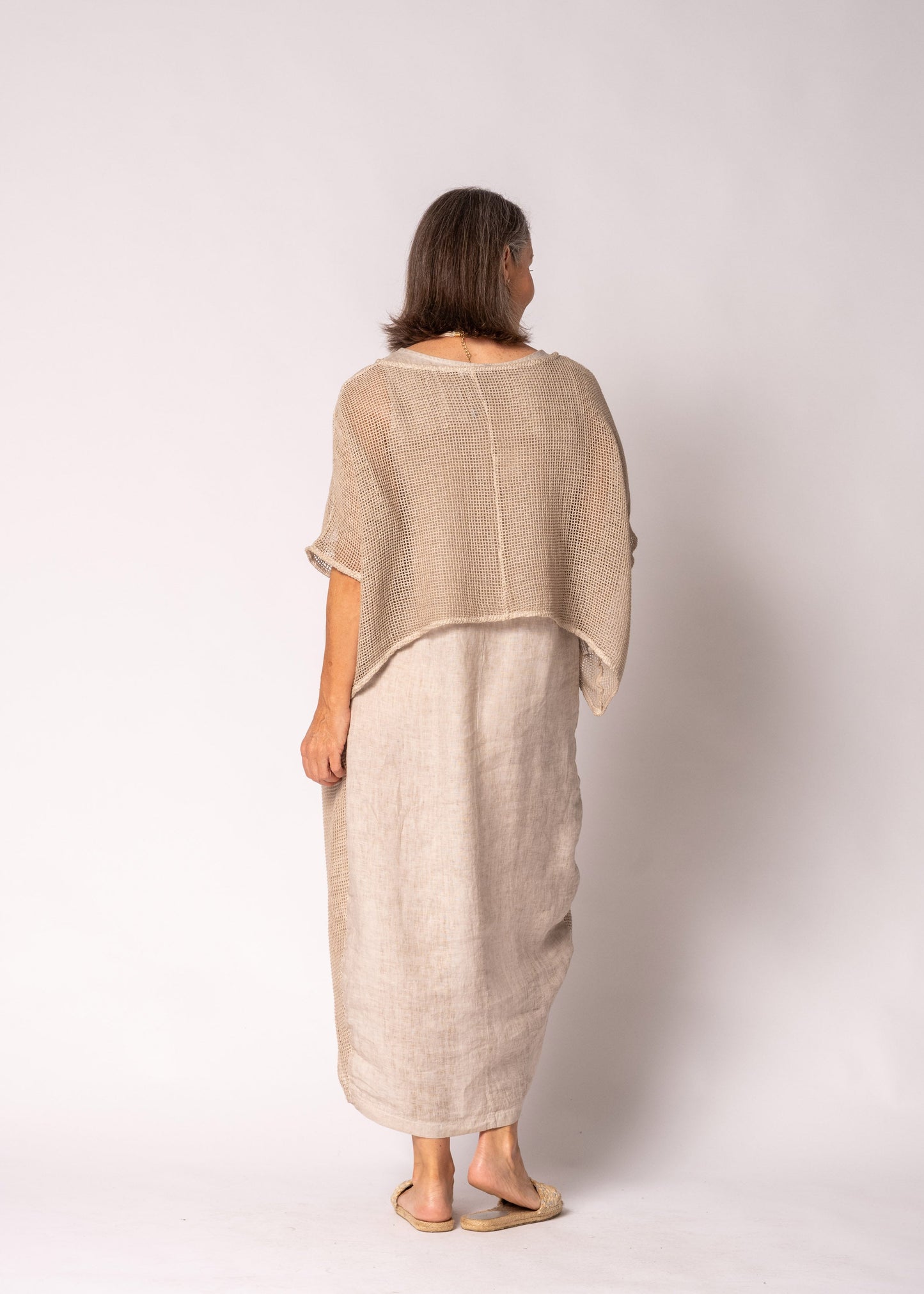 Seraya Cotton Top in Antique Beige