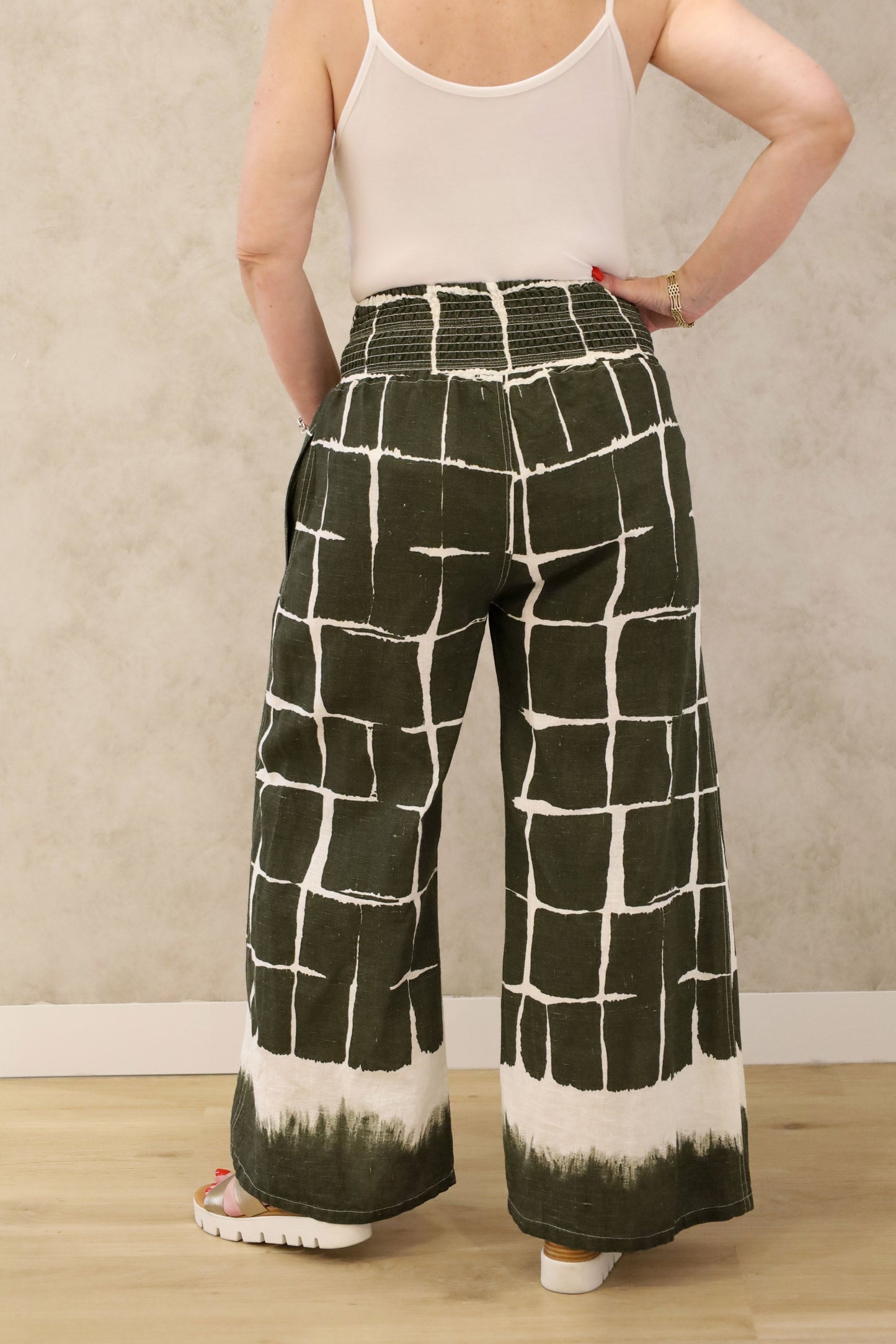 Rayna Linen Pant in Khaki