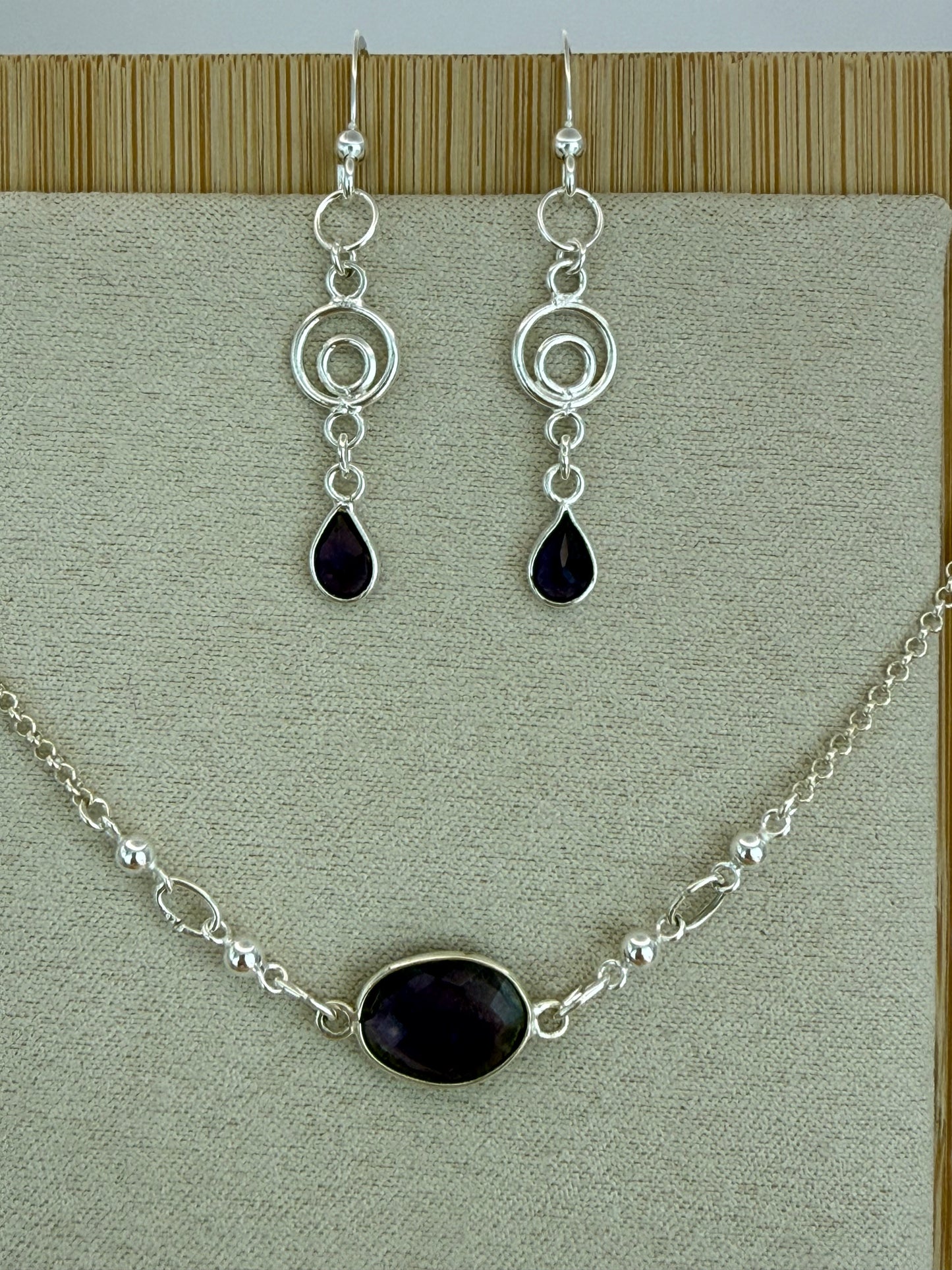 Amethyst Earrings - Sterling Silver