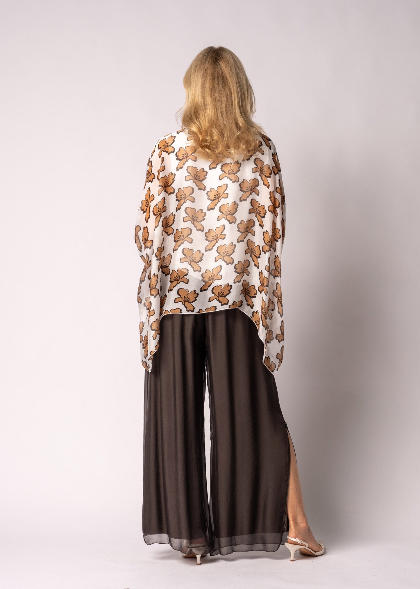 Saphira Silk Top in Sahara Sand