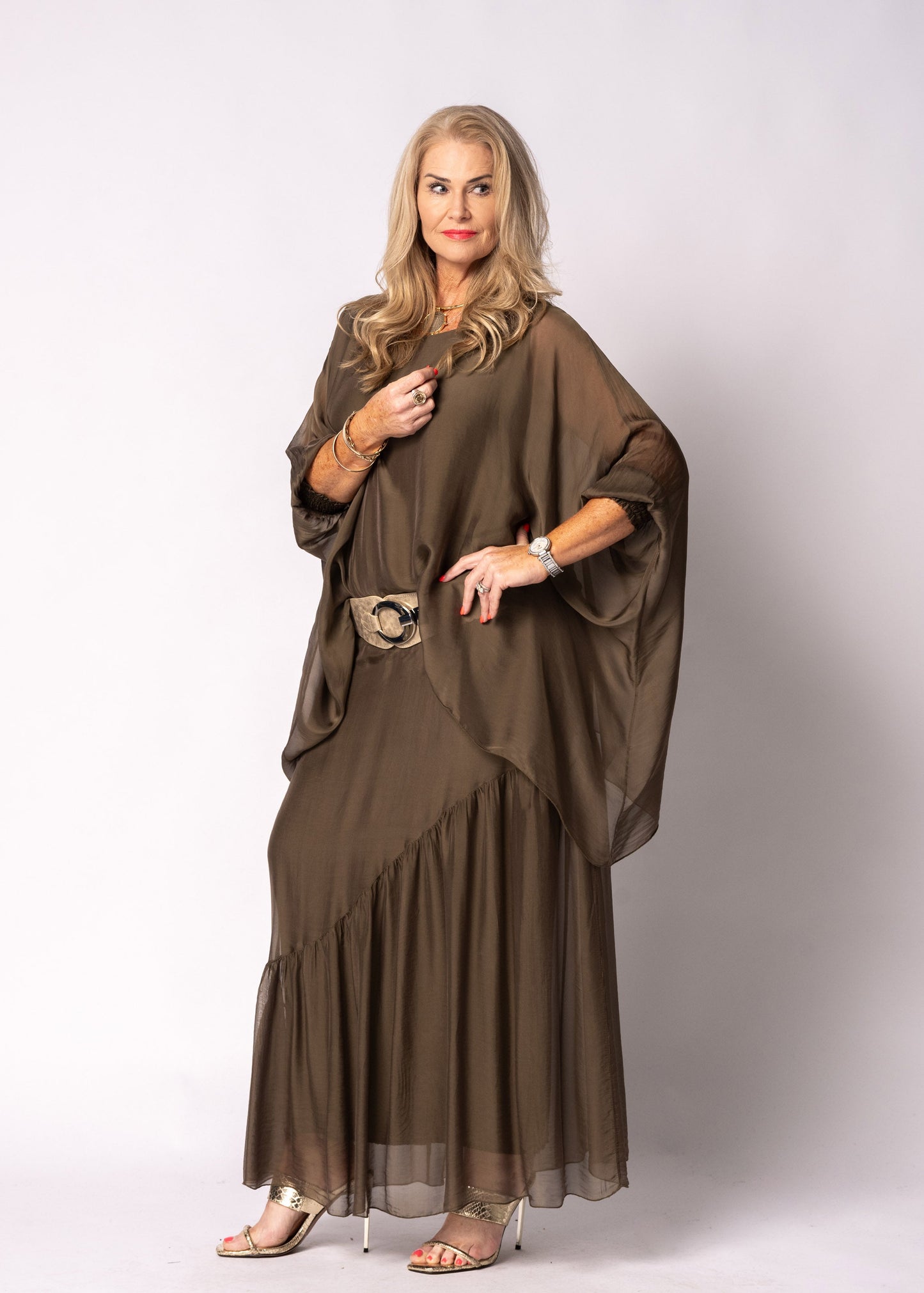 Isabetta Top in Moss Green