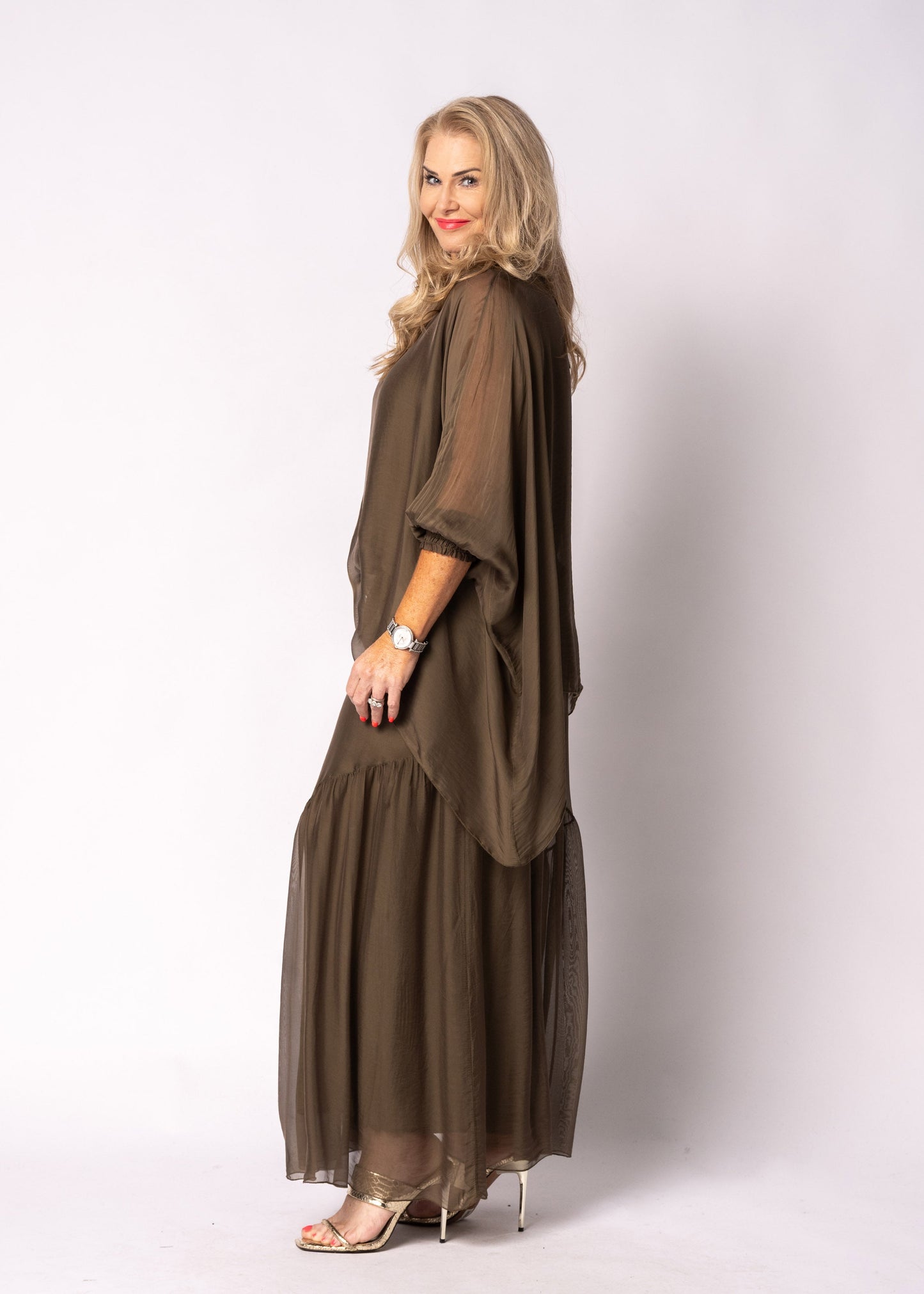 Isabetta Top in Moss Green