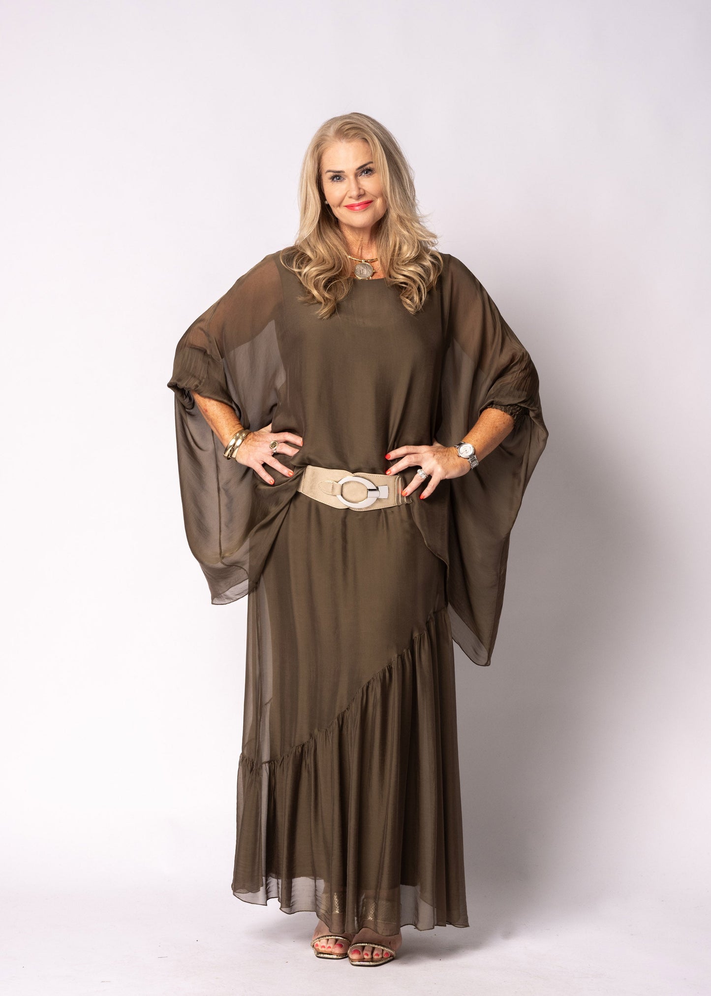 Isabetta Top in Moss Green