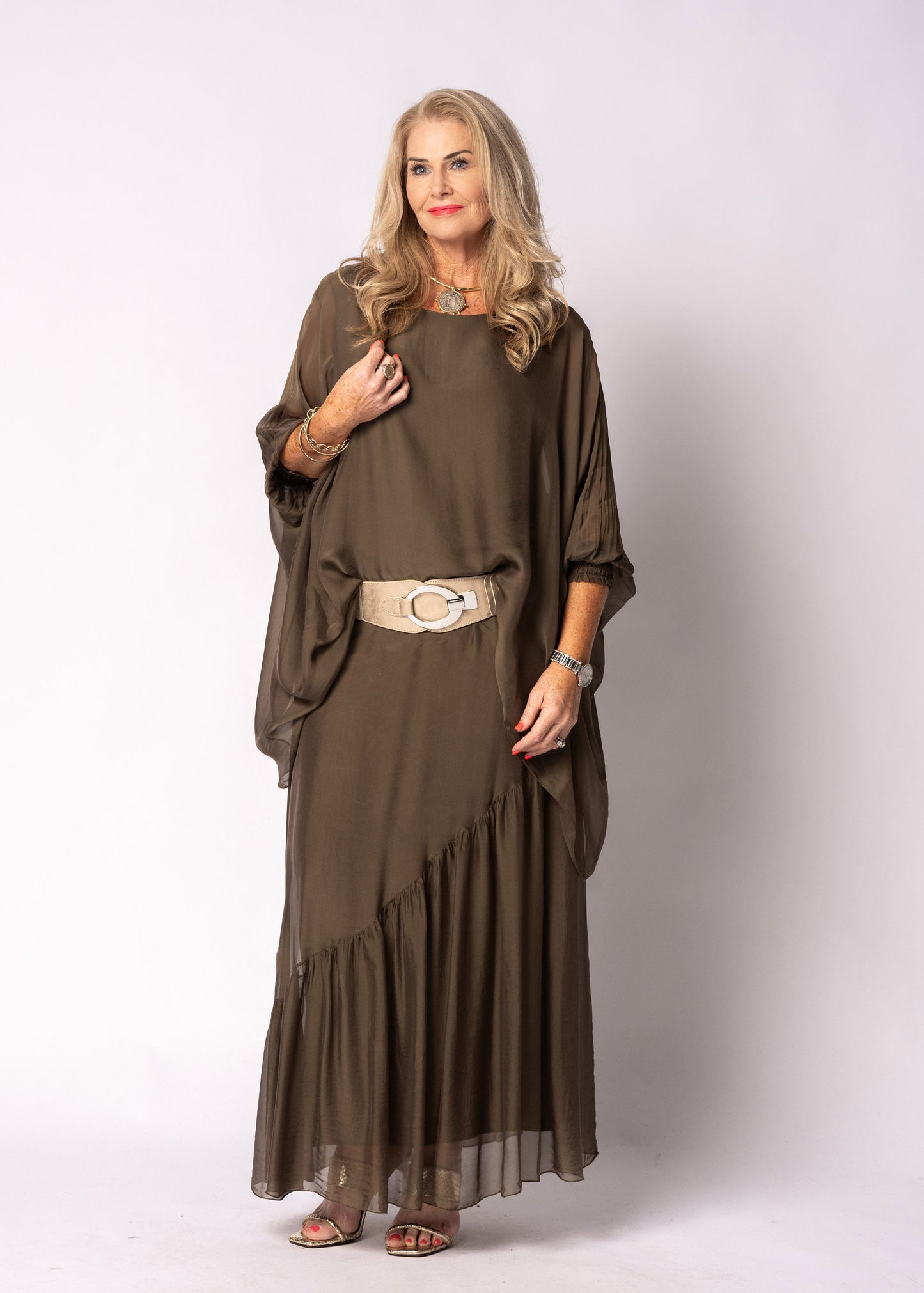 Isabetta Top in Moss Green
