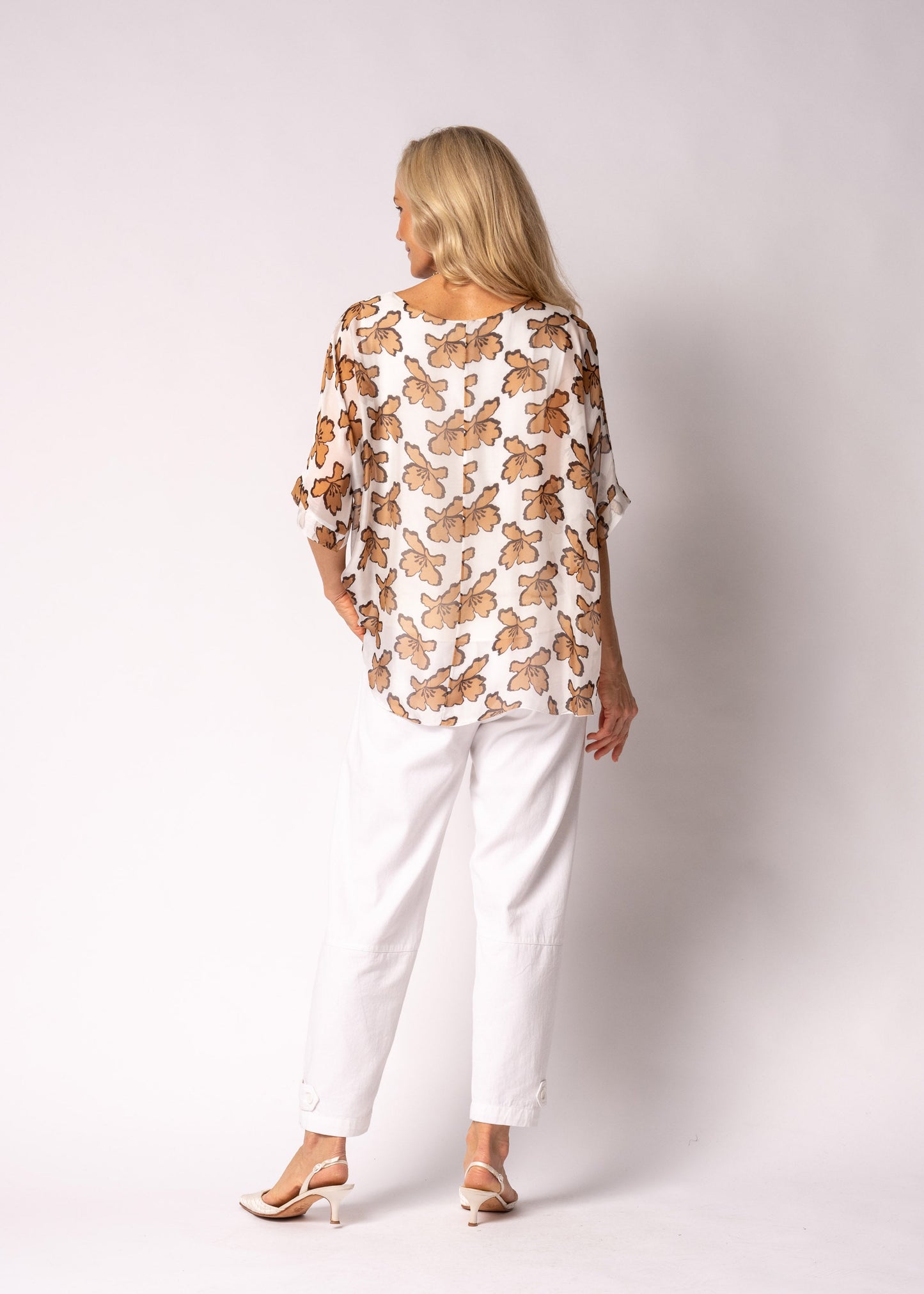 Narella Silk Top in Sahara Sand