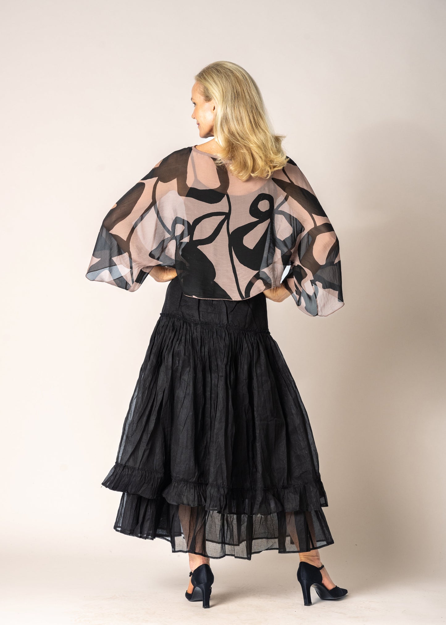 Amery Silk Top in Milk Chocolate