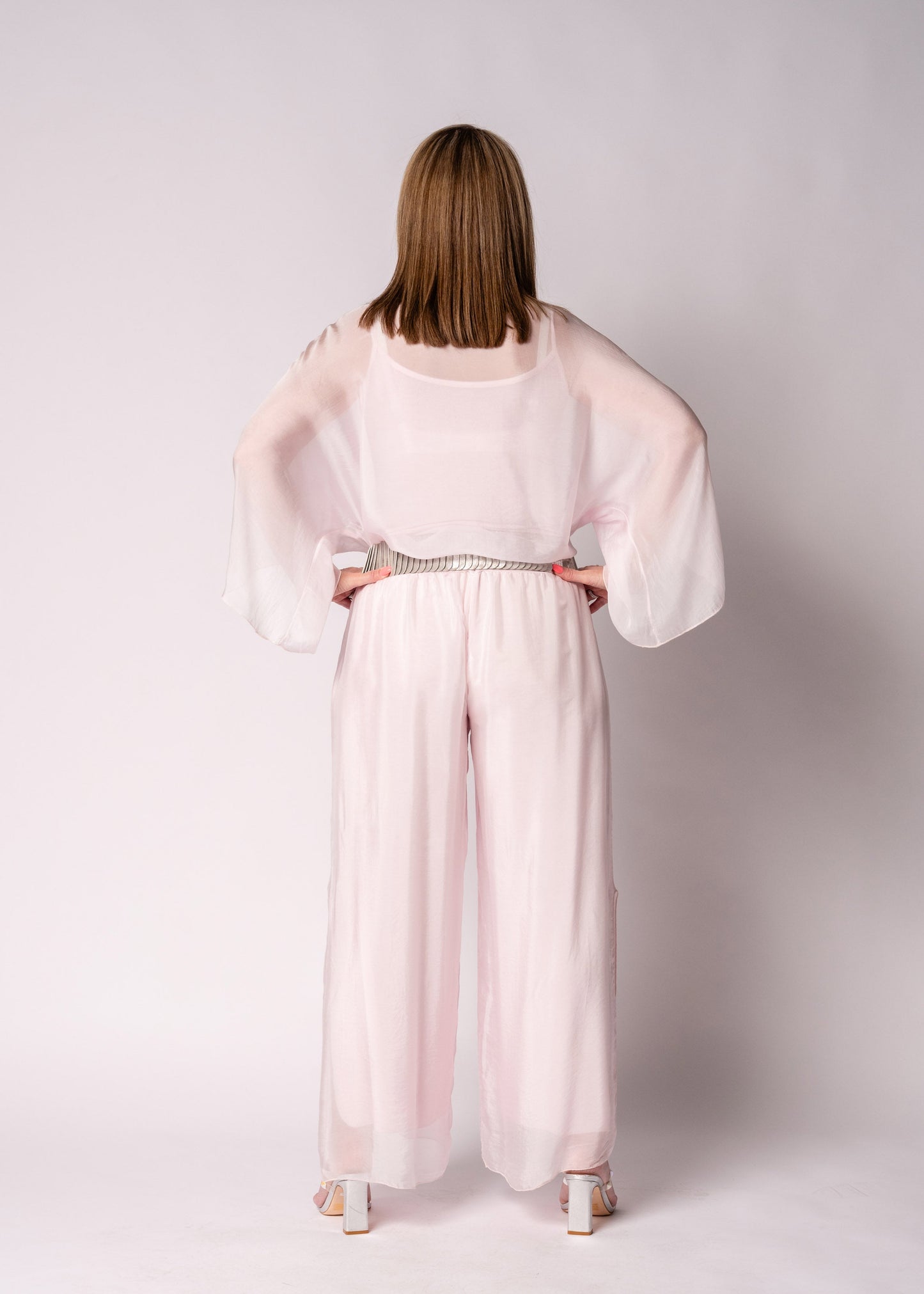 Kaidi Silk Top in Modena Pink
