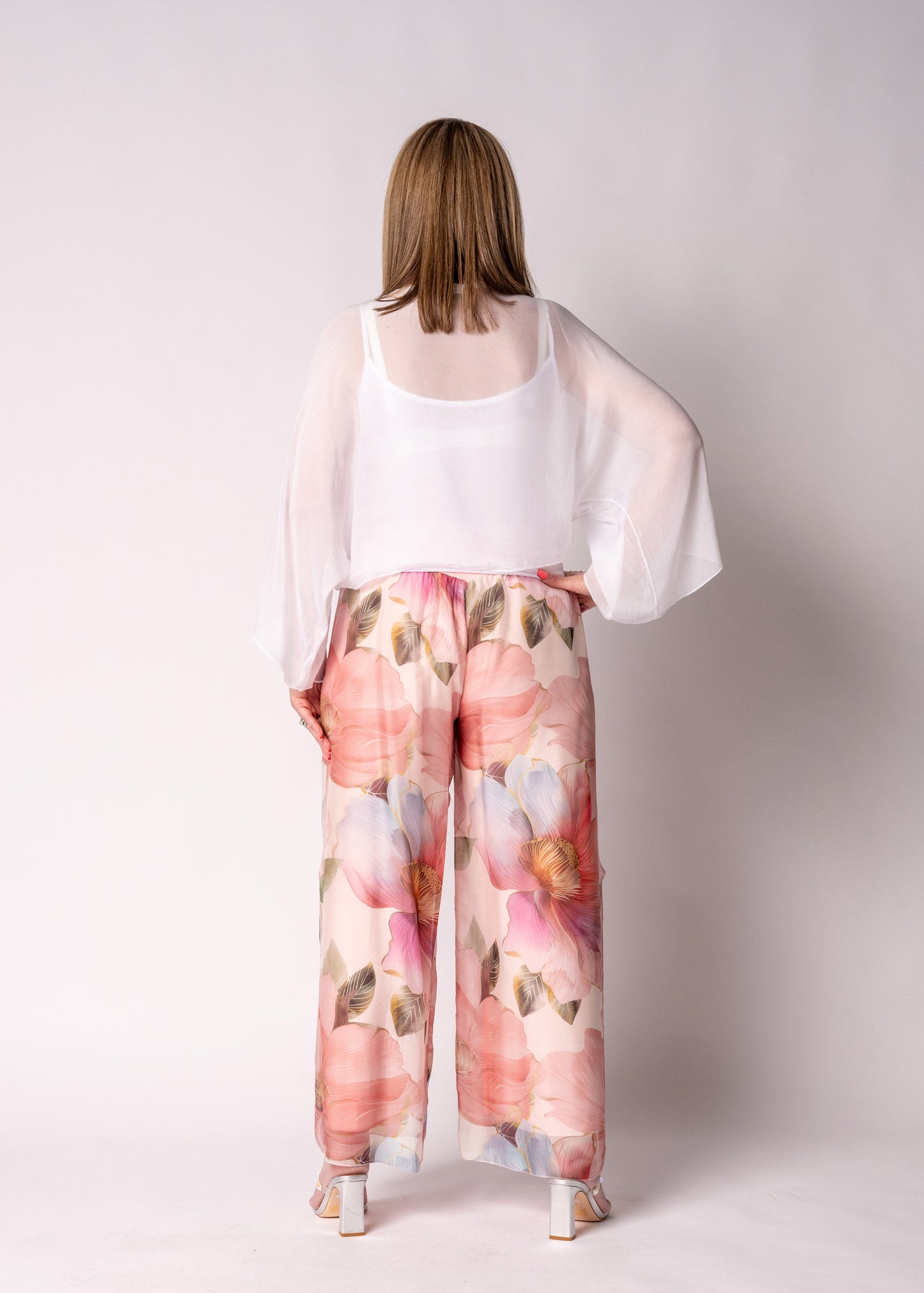 Kaidi Silk Top in White