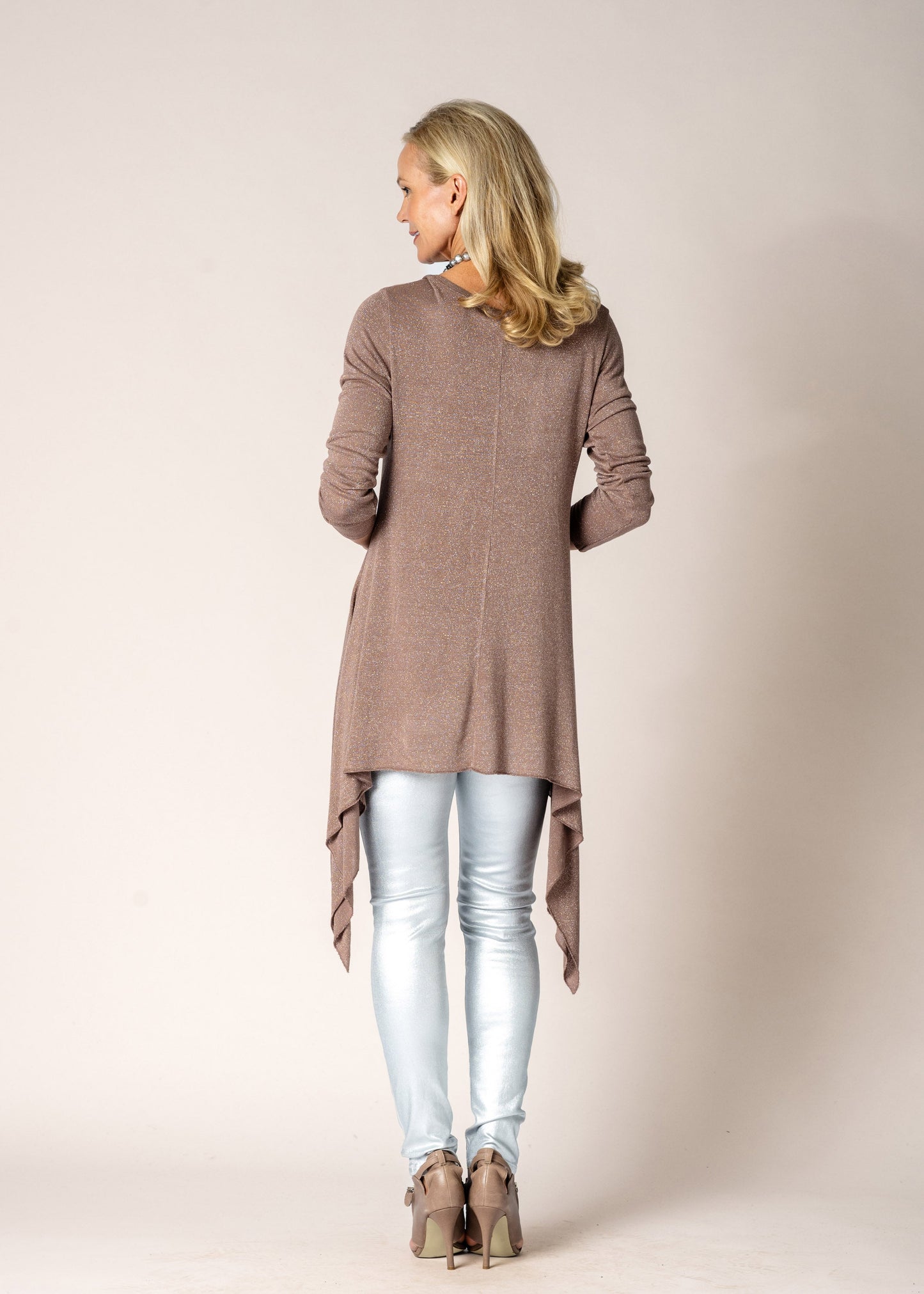 Charlene Metallic Pants in Silver