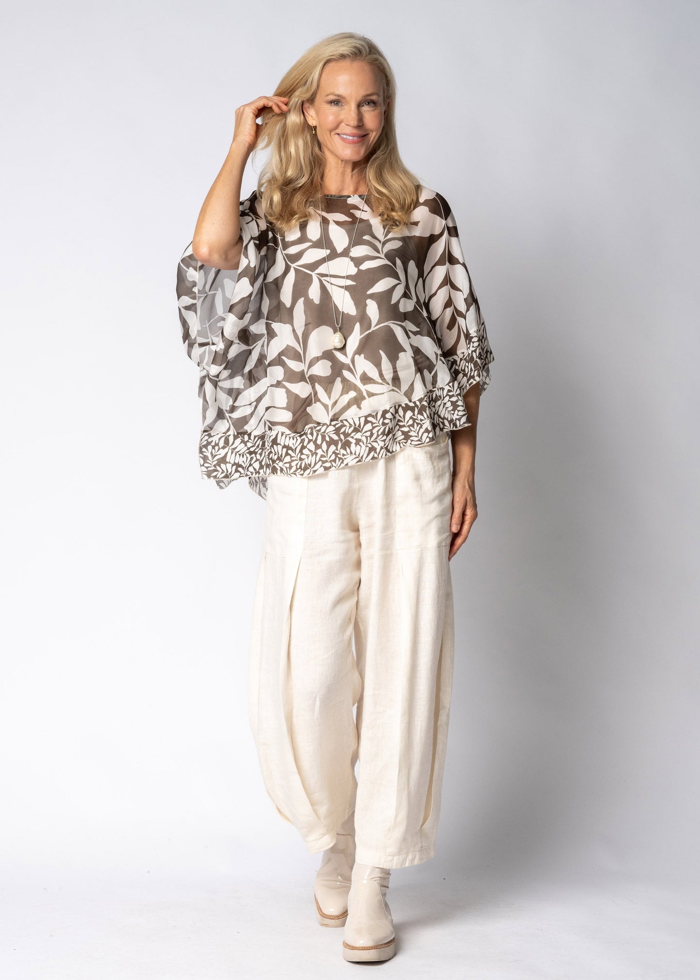 Olenna Linen Pants in Cream