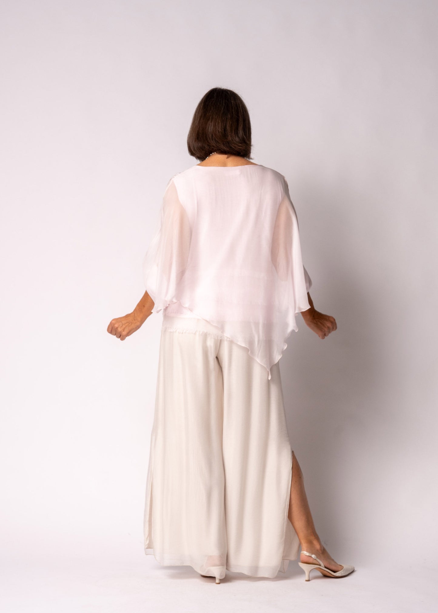 Keliana Silk Top in Modena Pink
