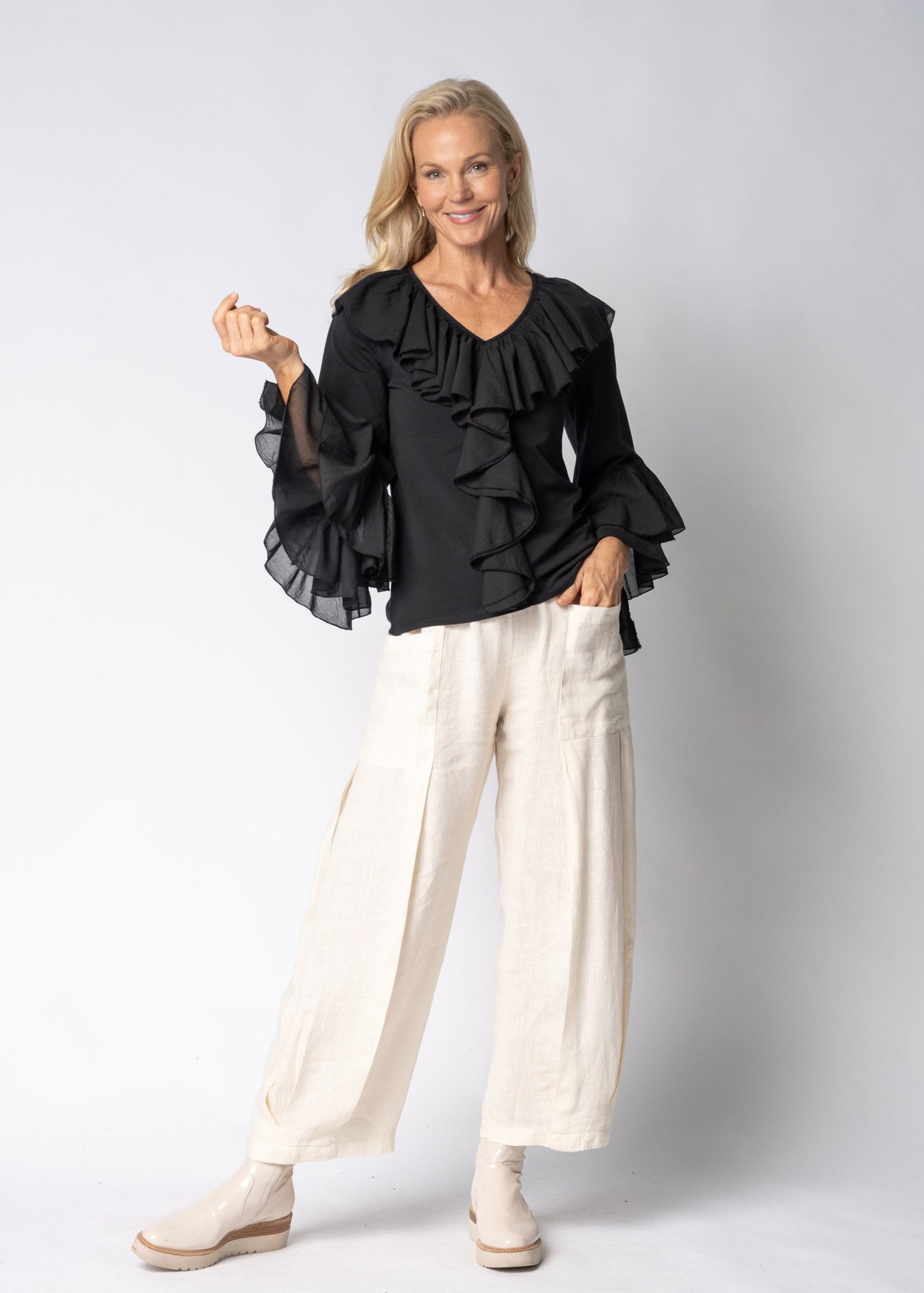 Fiorella Top in Onyx