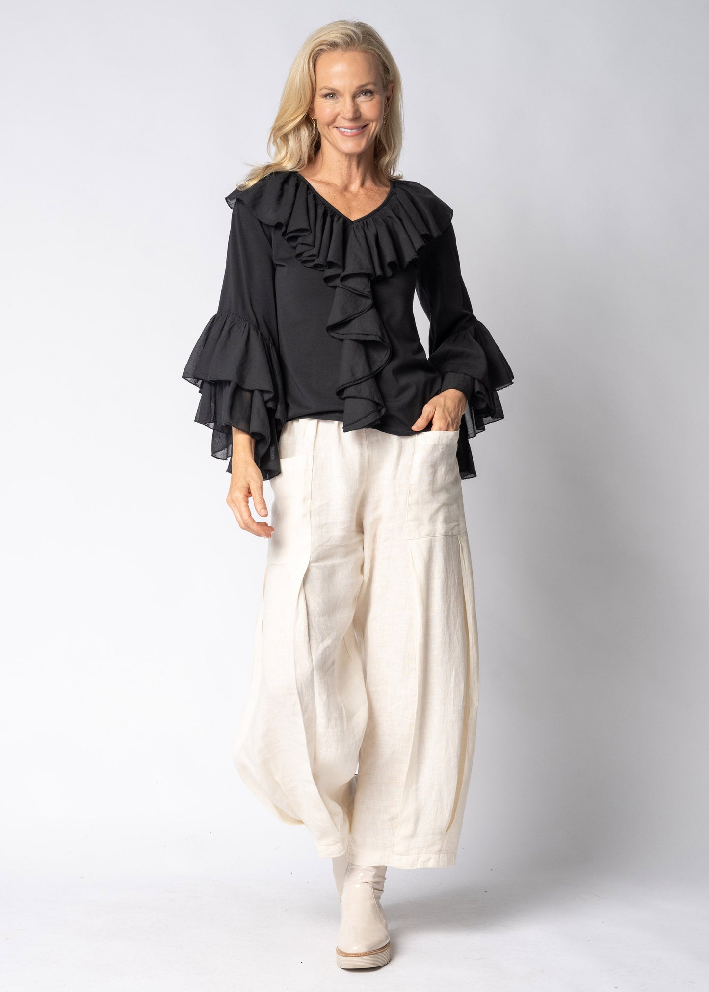 Fiorella Top in Onyx