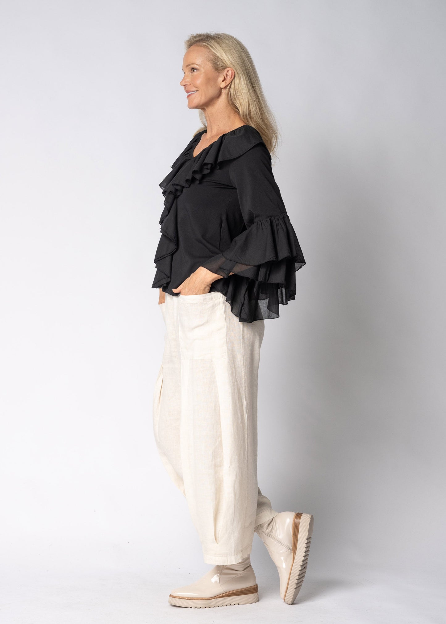 Fiorella Top in Onyx
