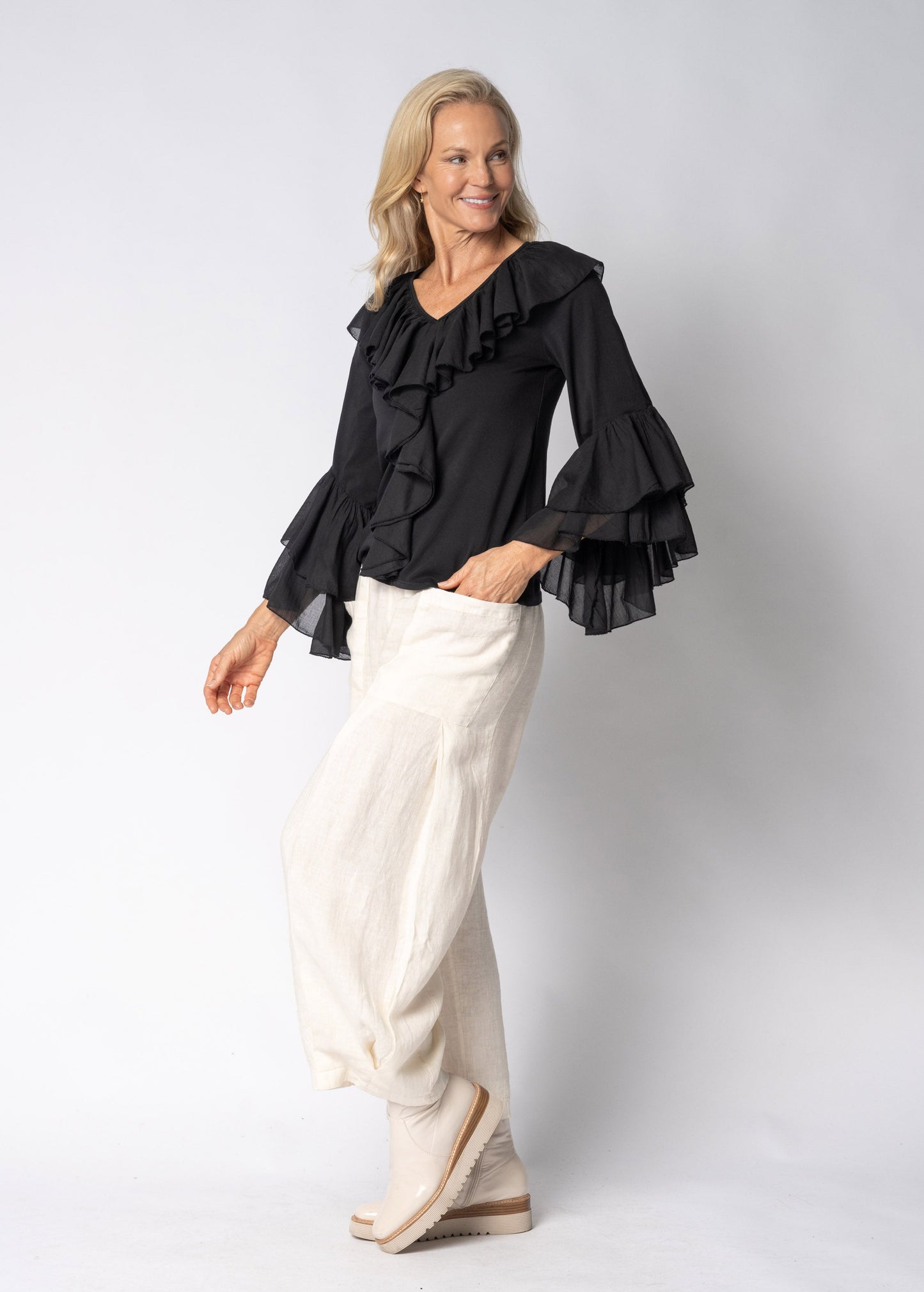 Fiorella Top in Onyx