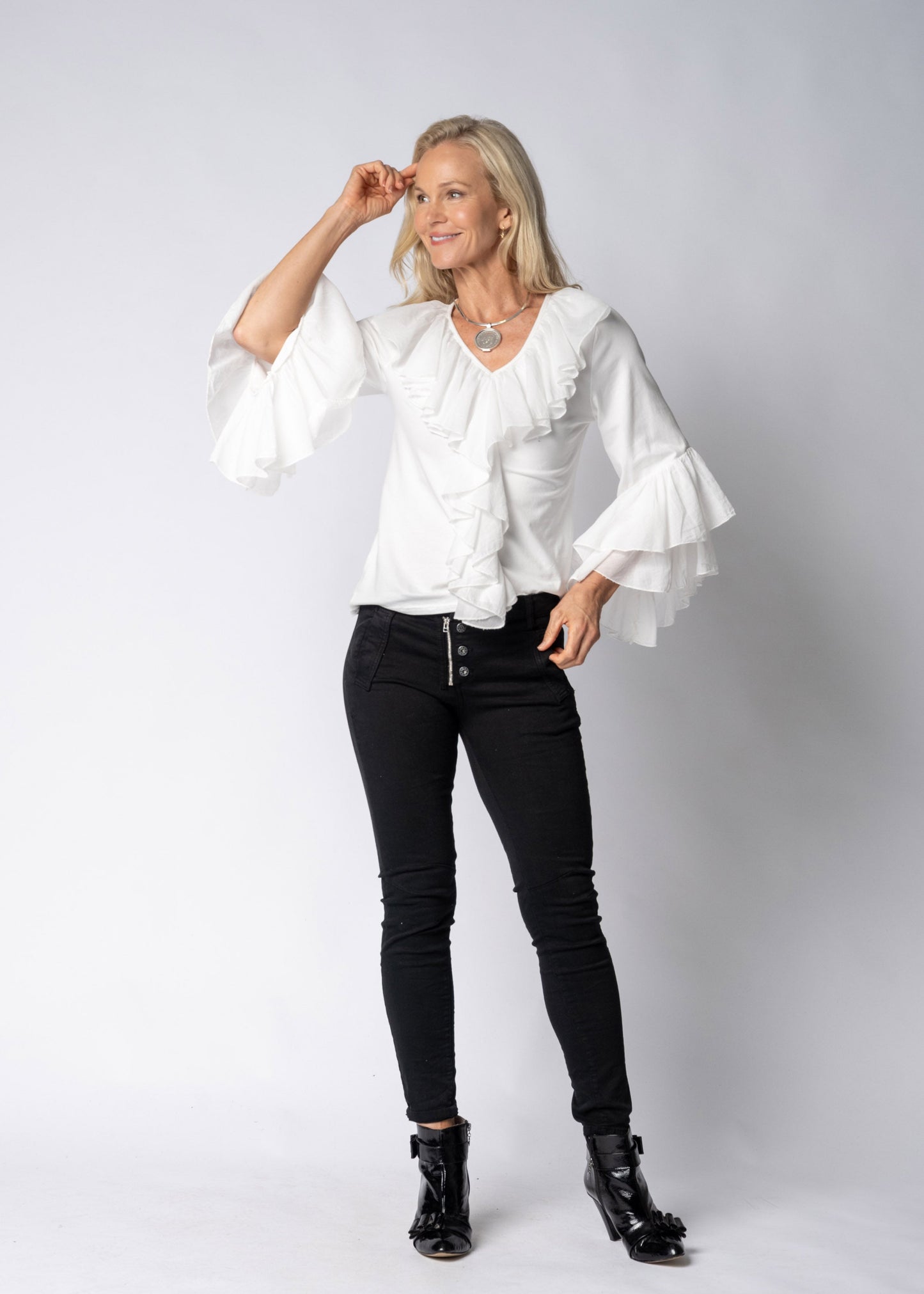Fiorella Top in Cream