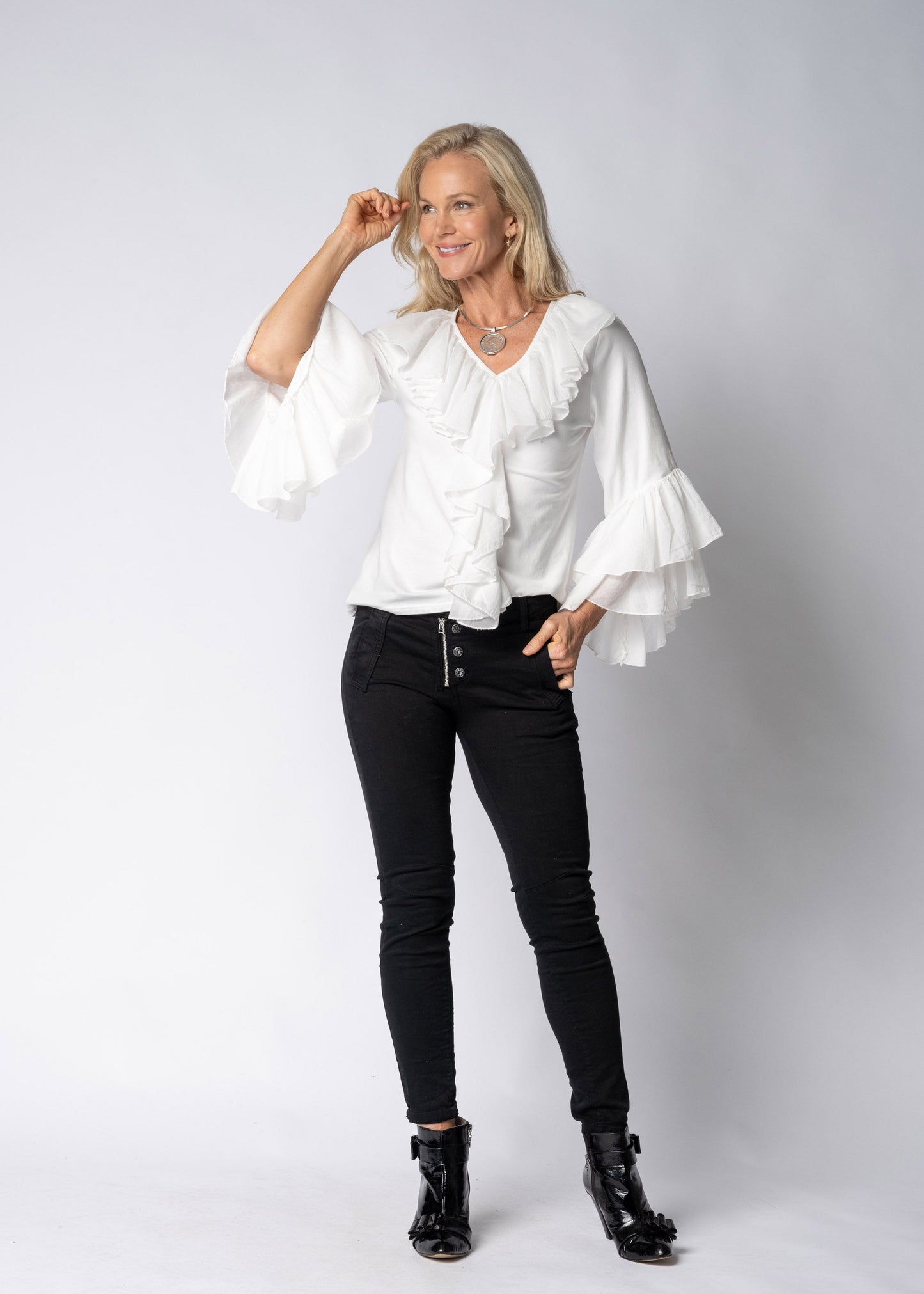 Fiorella Top in Cream
