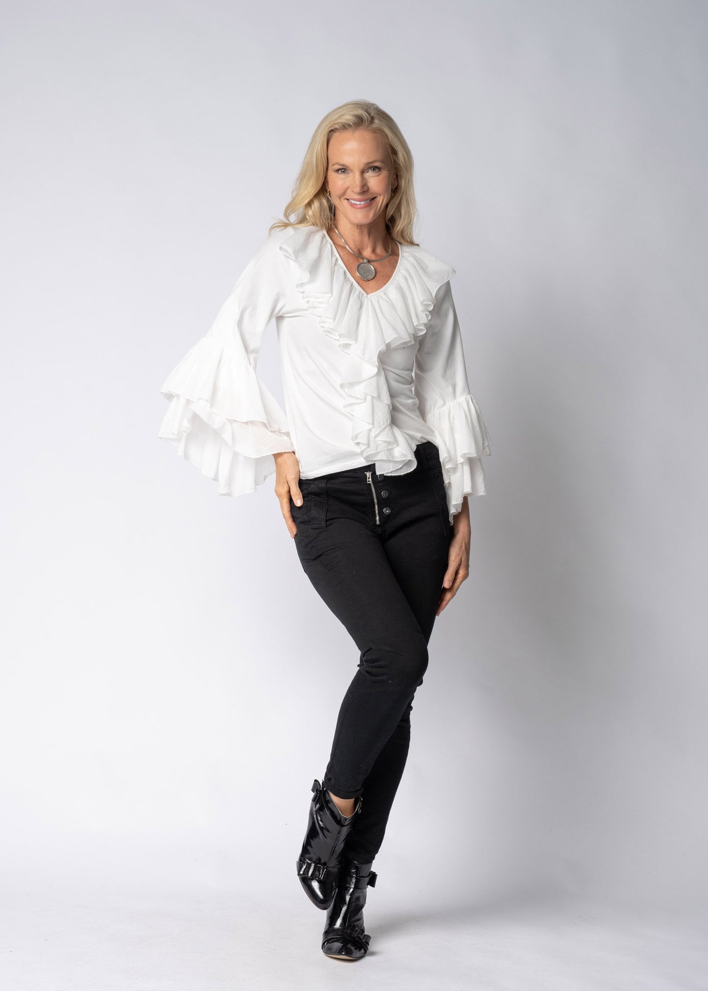 Fiorella Top in Cream