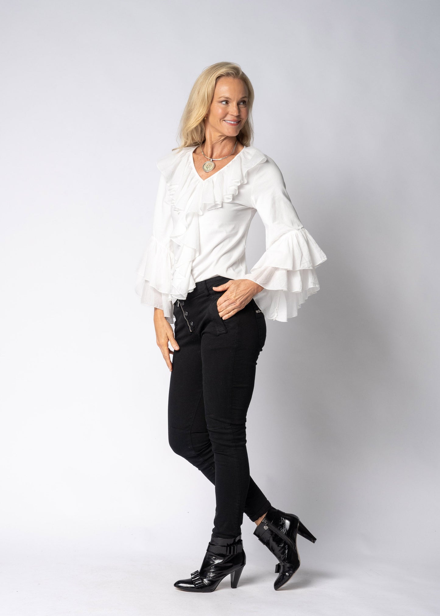 Fiorella Top in Cream