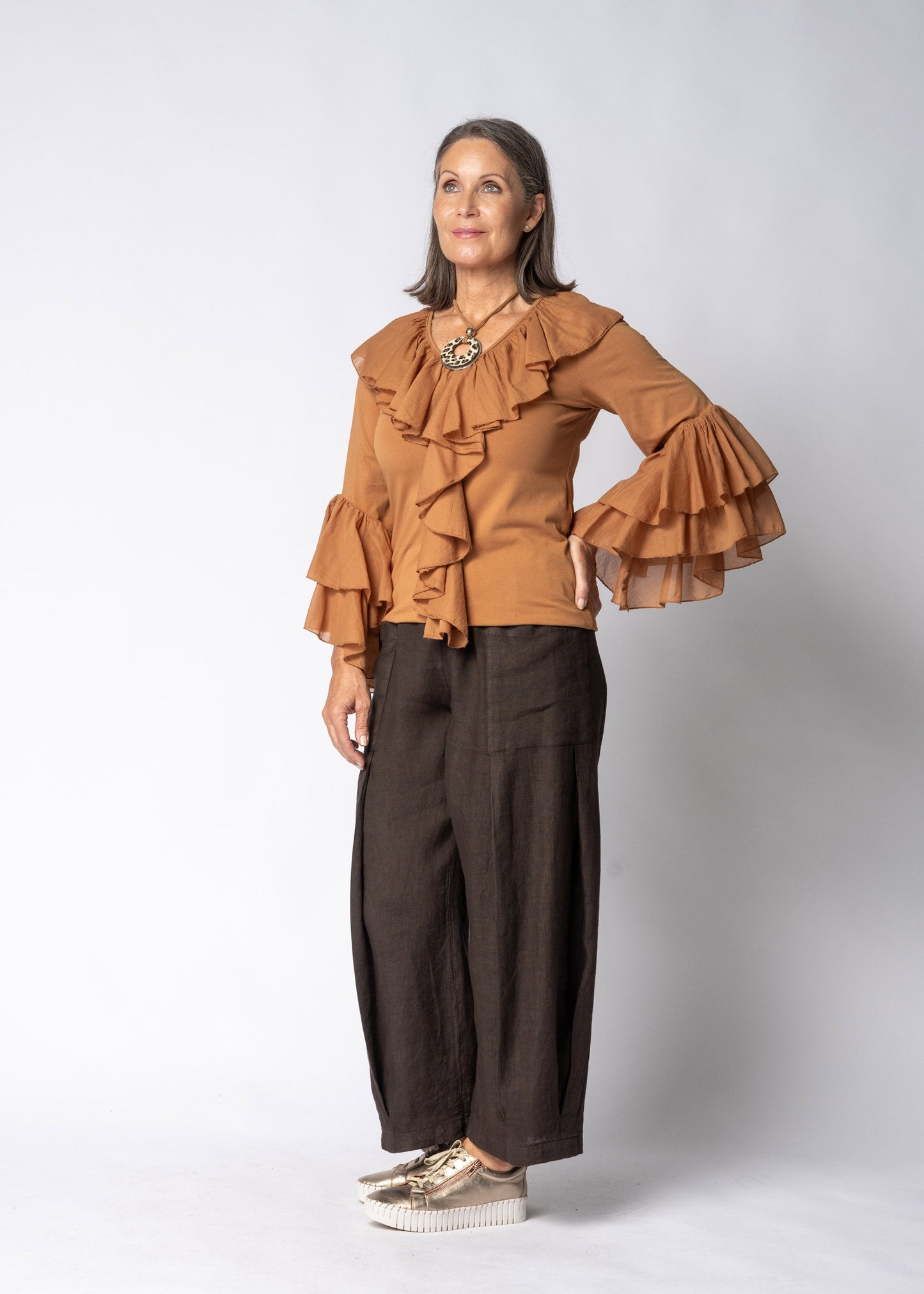 Fiorella Top in Sahara Sand