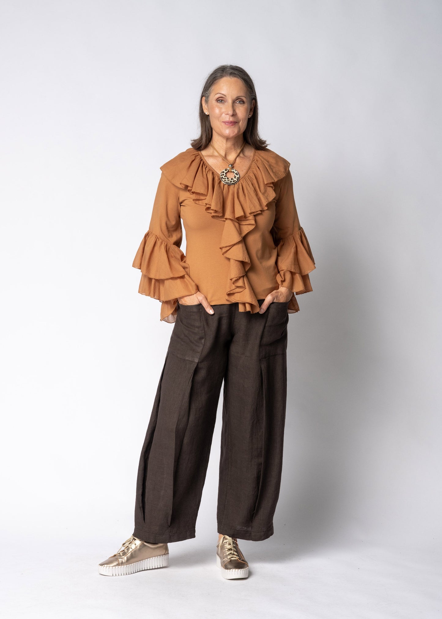 Fiorella Top in Sahara Sand