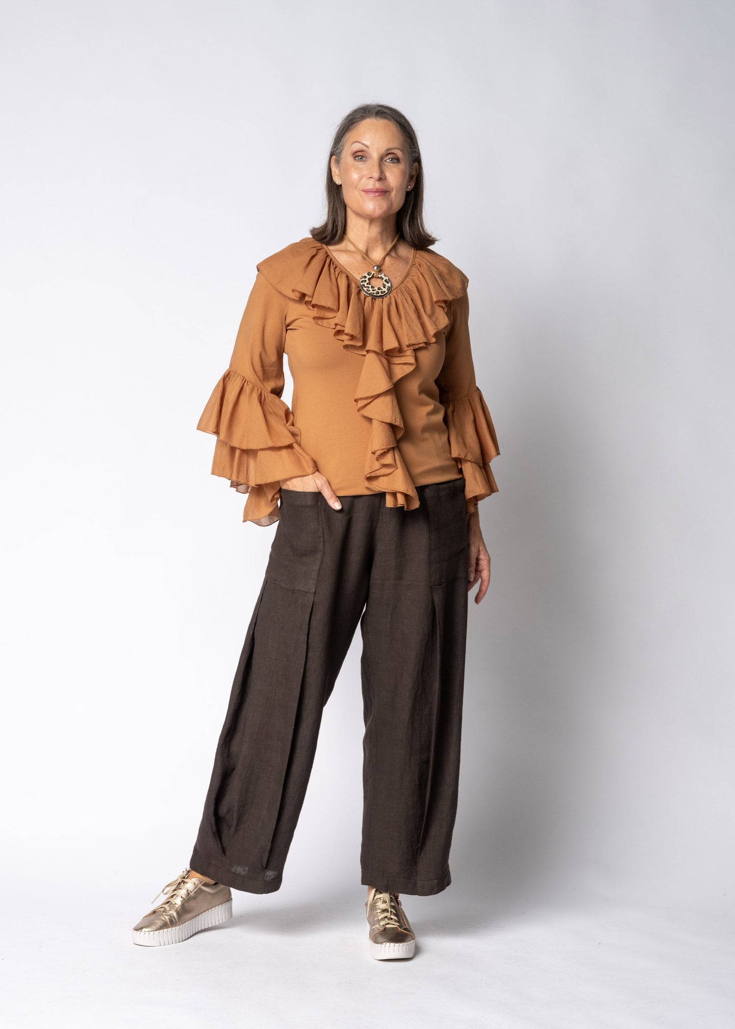 Fiorella Top in Sahara Sand
