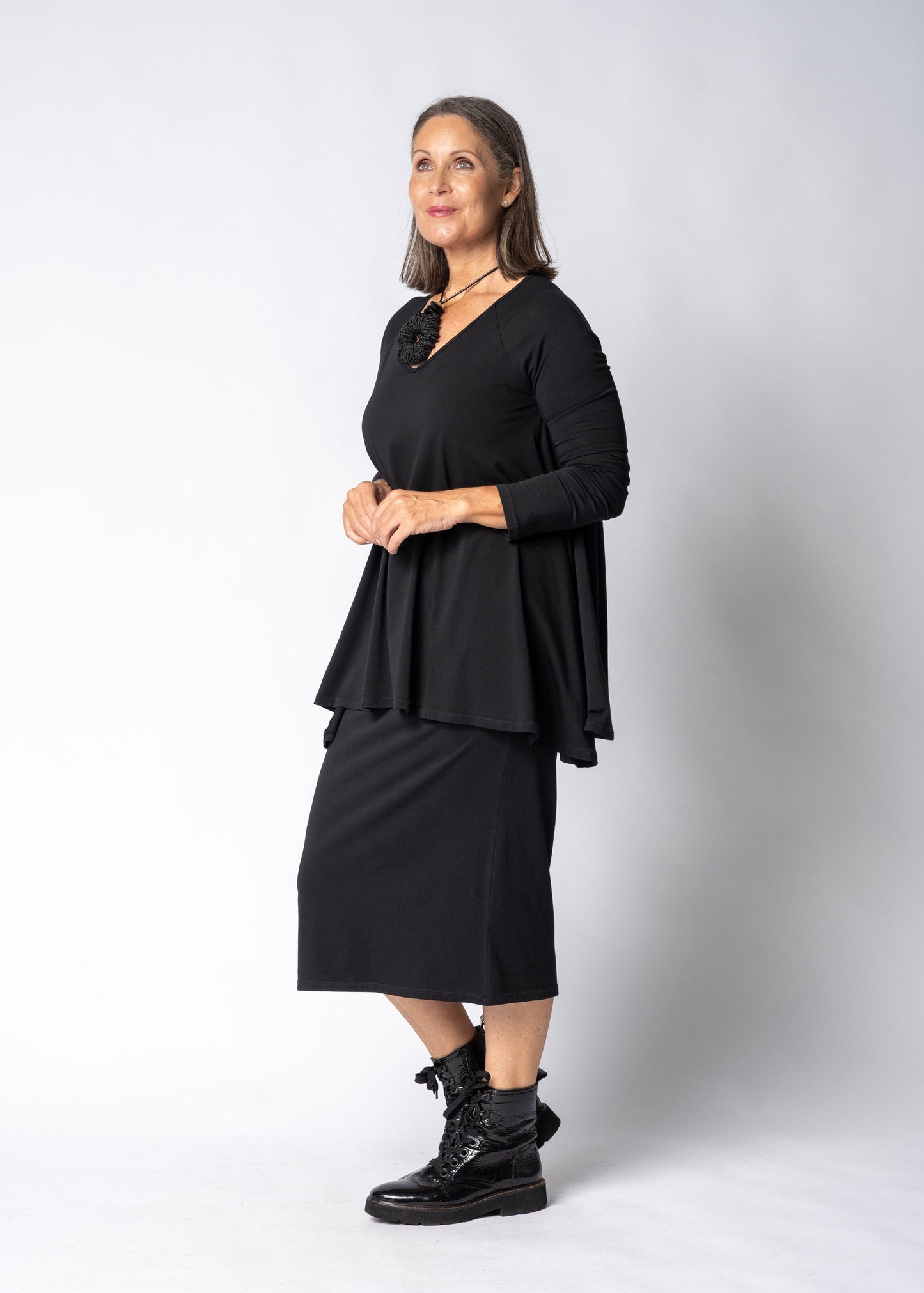 Emerie Dress  in Onyx