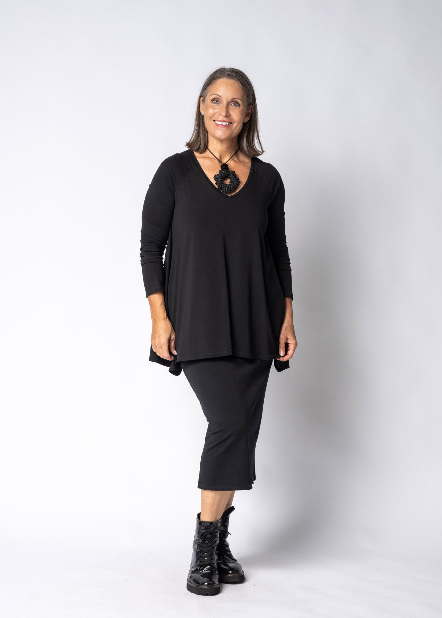 Emerie Dress  in Onyx