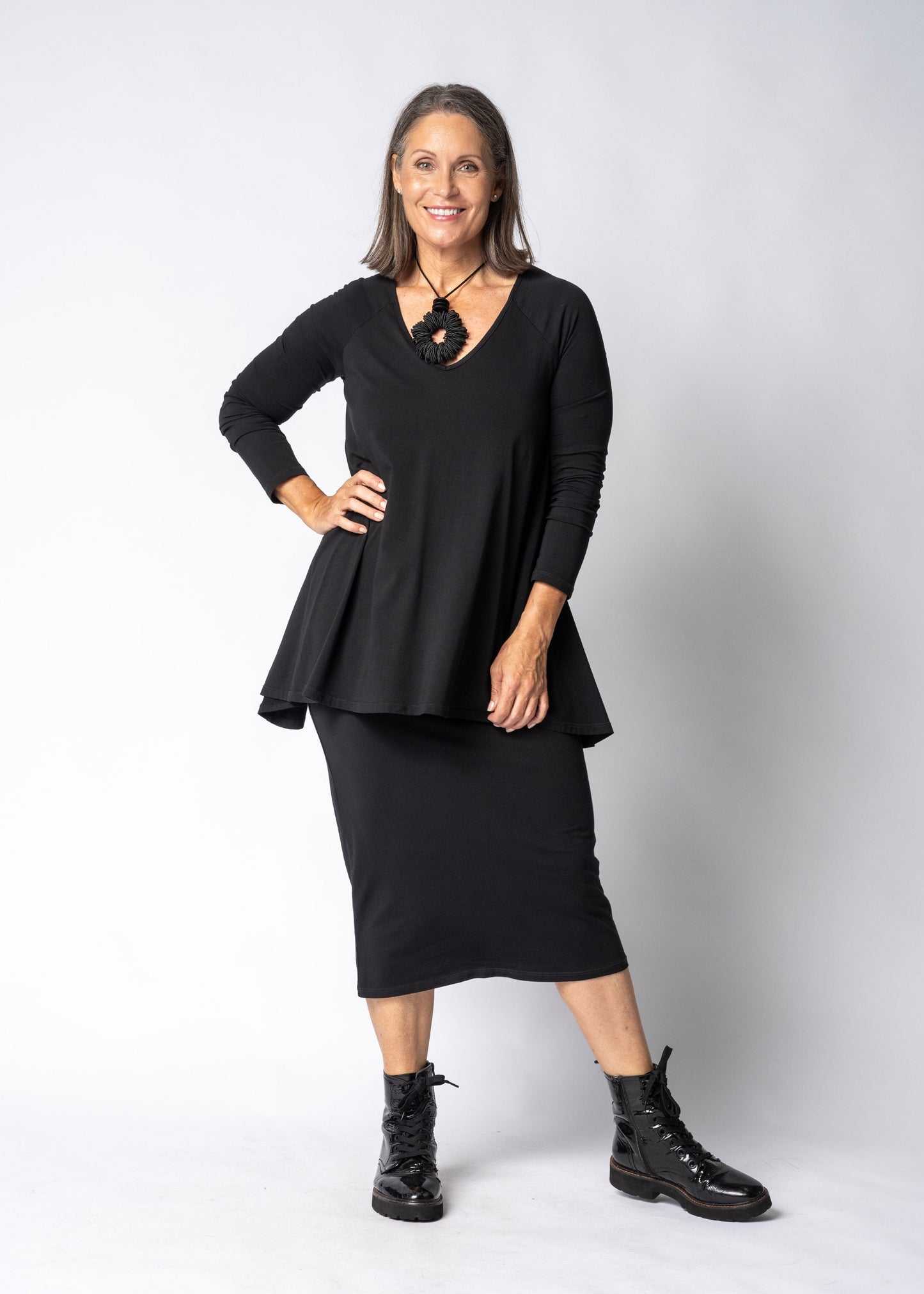 Emerie Dress  in Onyx