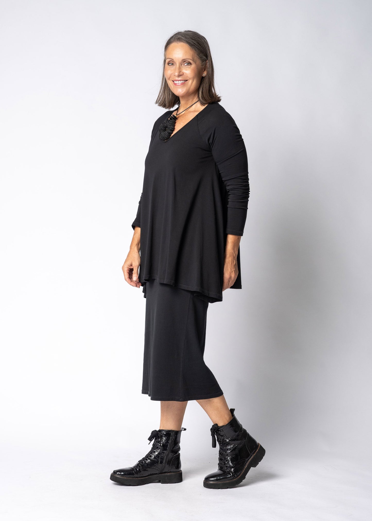 Emerie Dress  in Onyx