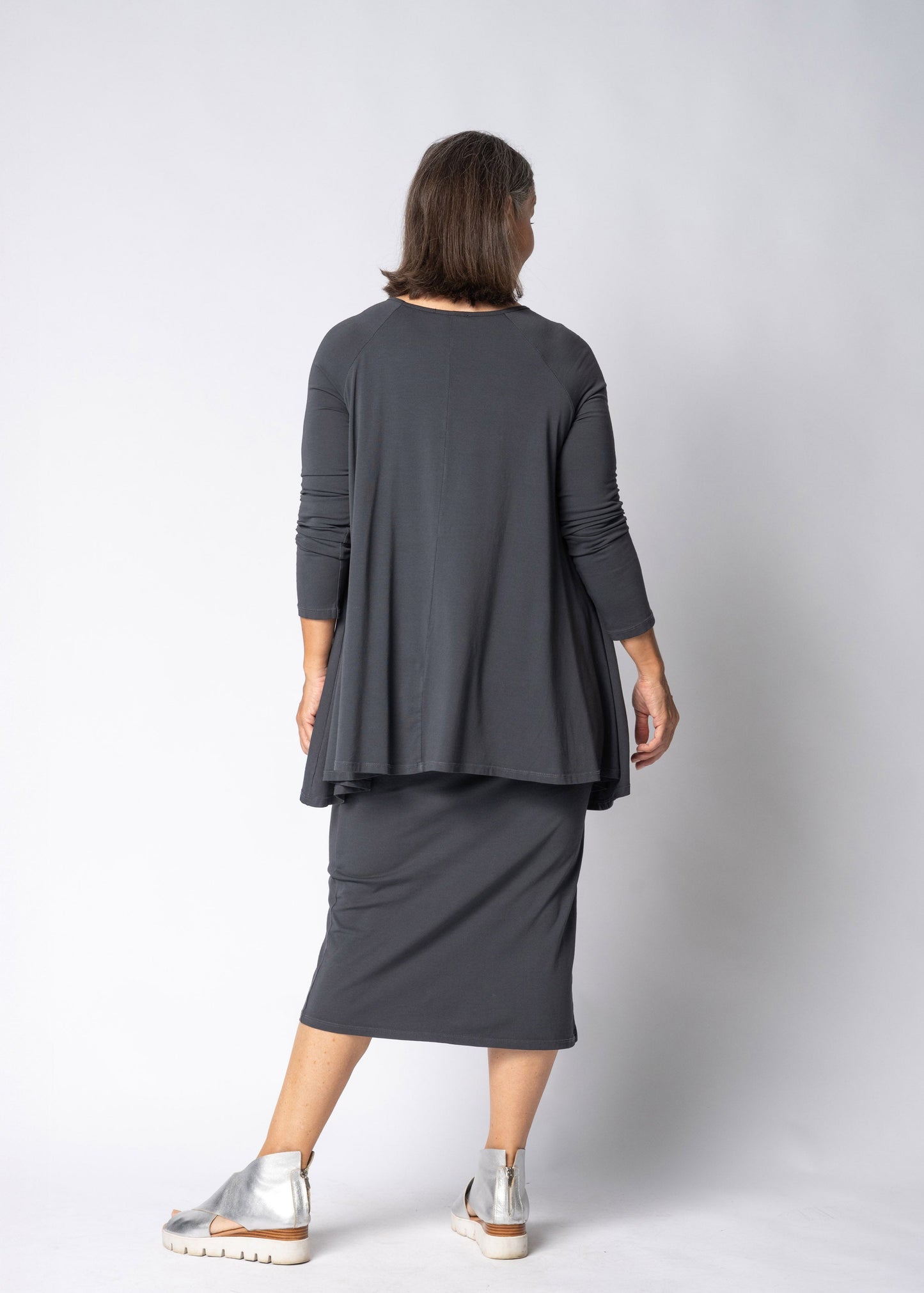 Emerie Dress in Granite