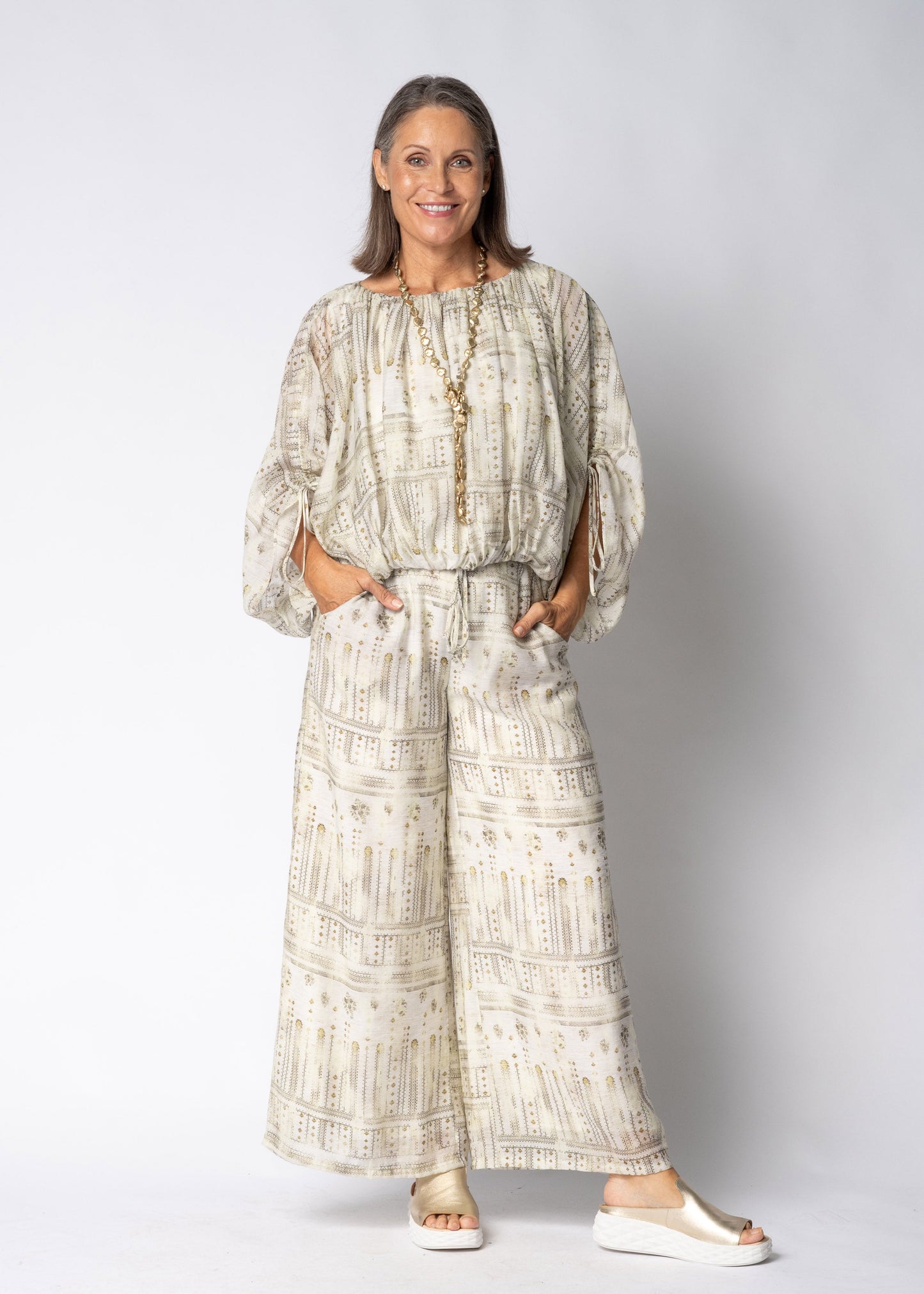 Sapphira Pant in Khaki