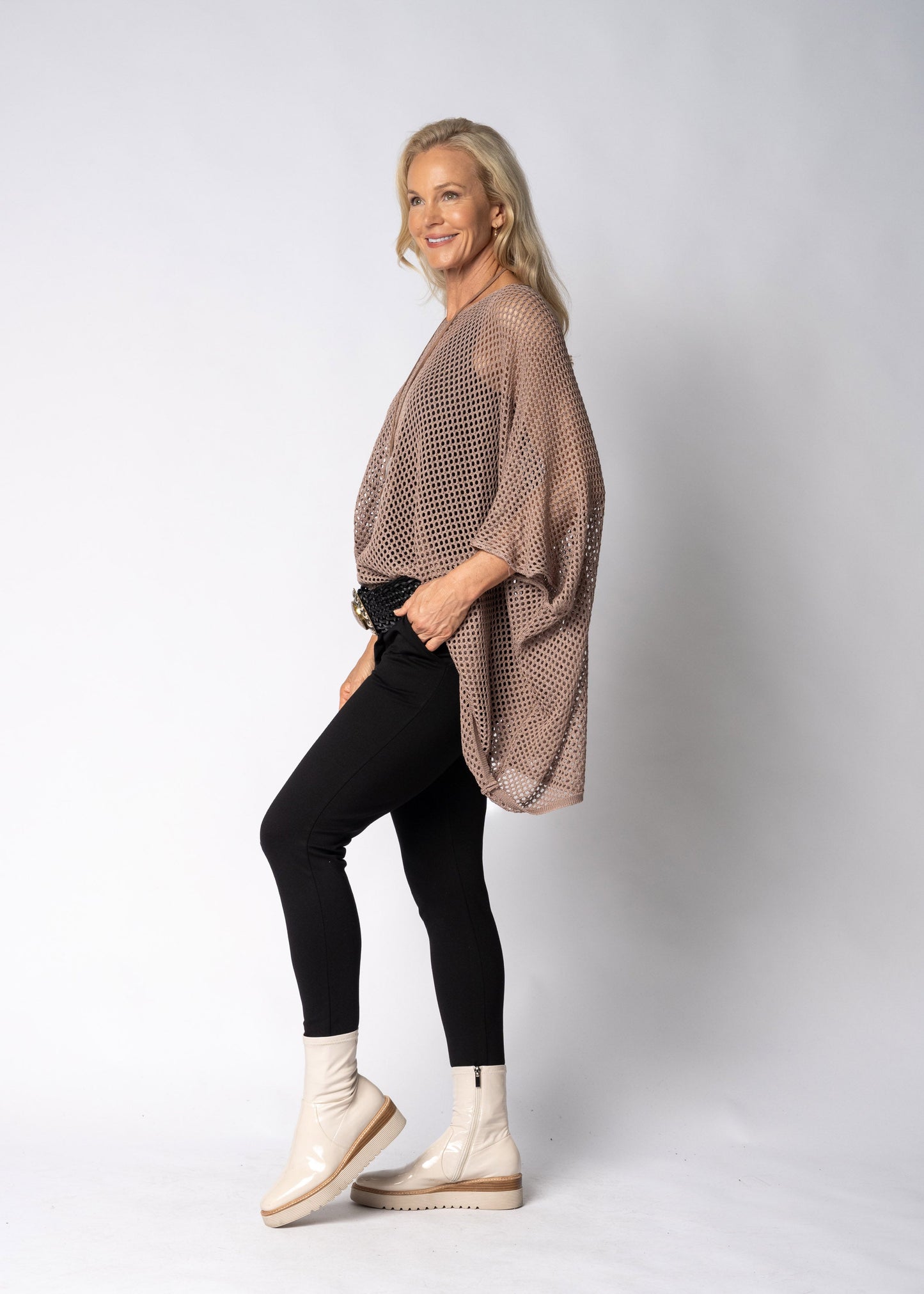 Mellie Knit Top in Mocha