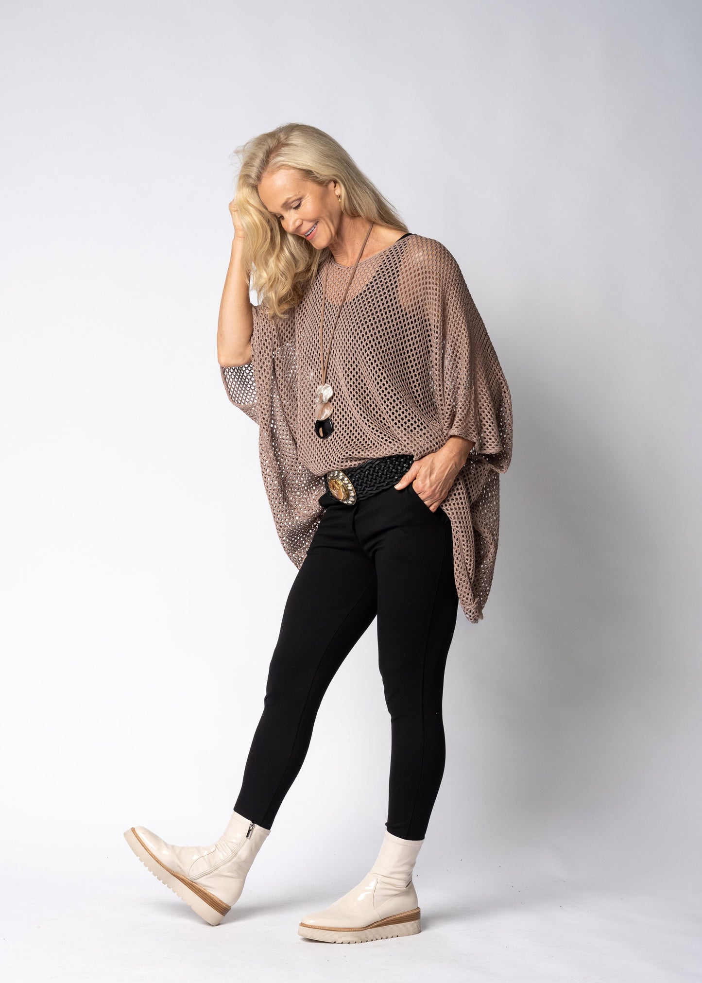 Mellie Knit Top in Mocha