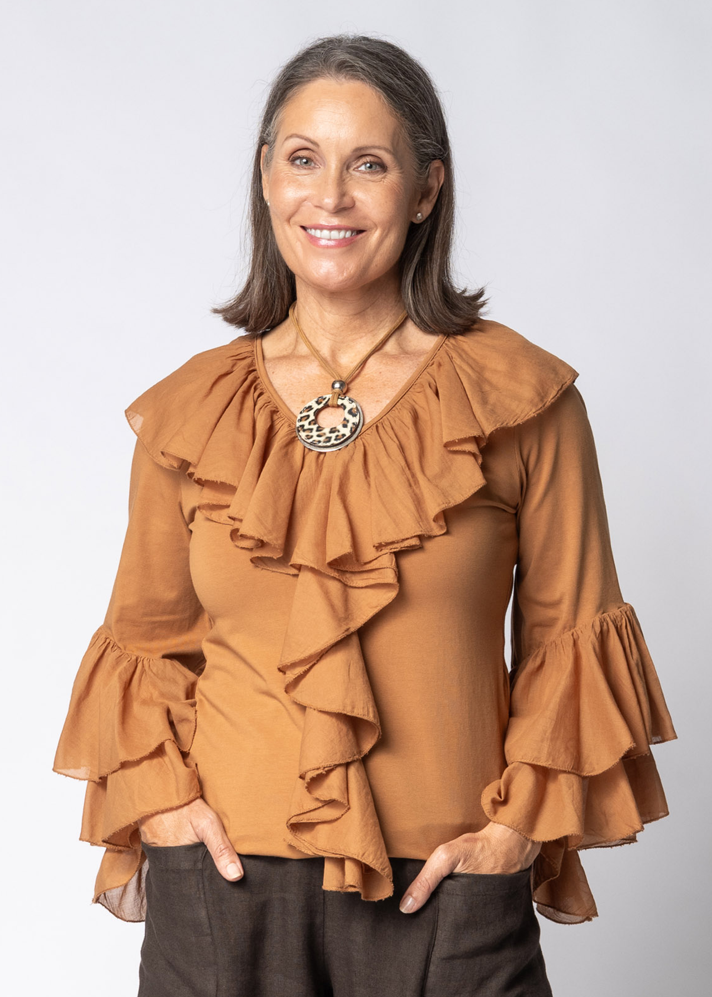Fiorella Top in Sahara Sand