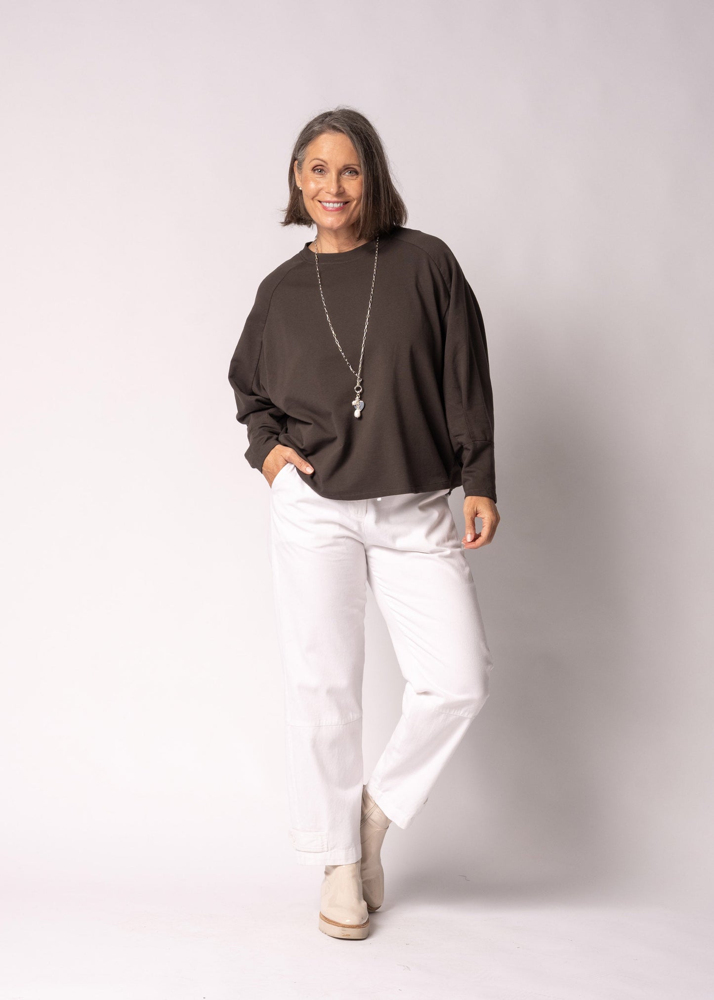 Meliora Top in Chocolate Truffle