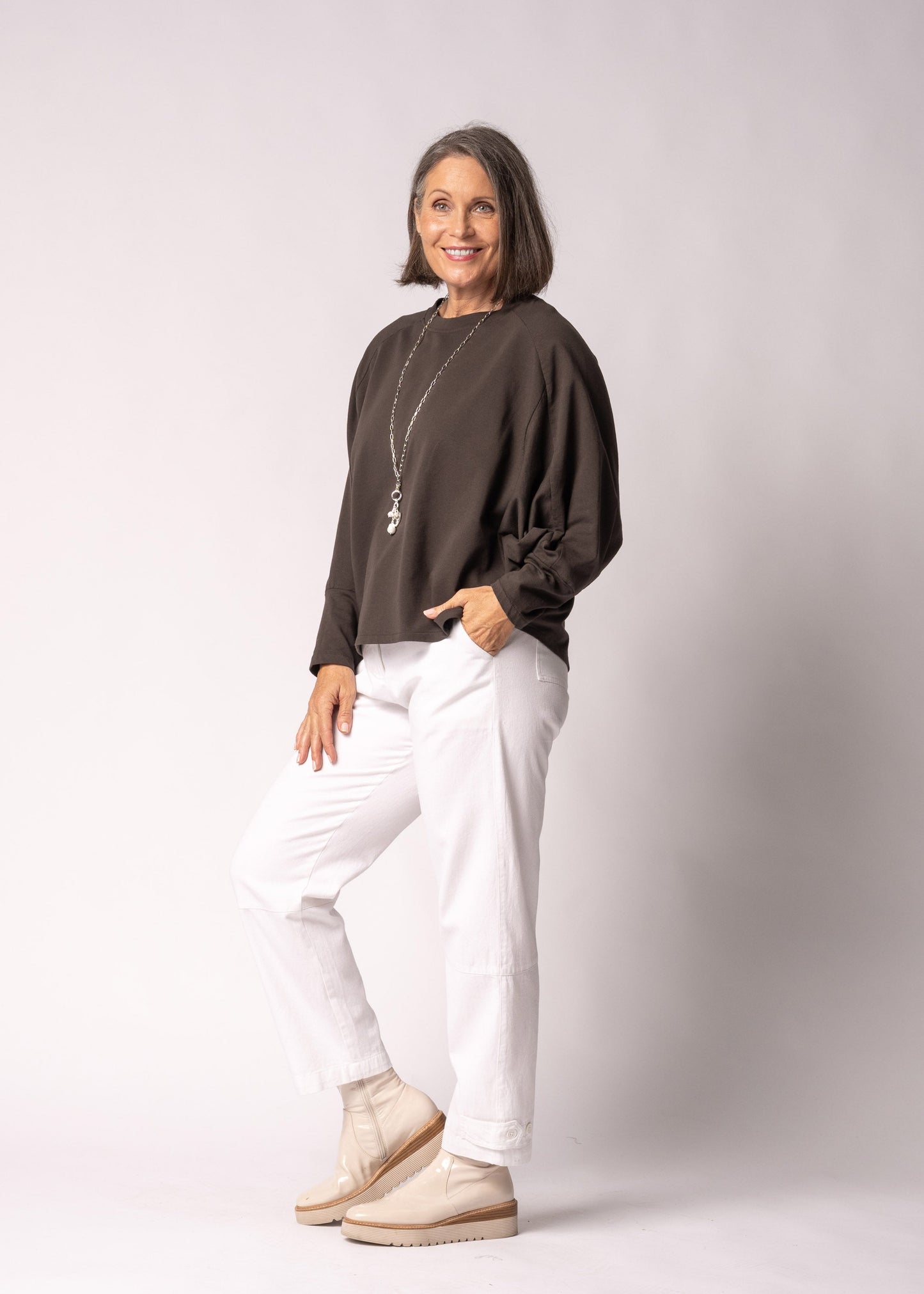 Meliora Top in Chocolate Truffle