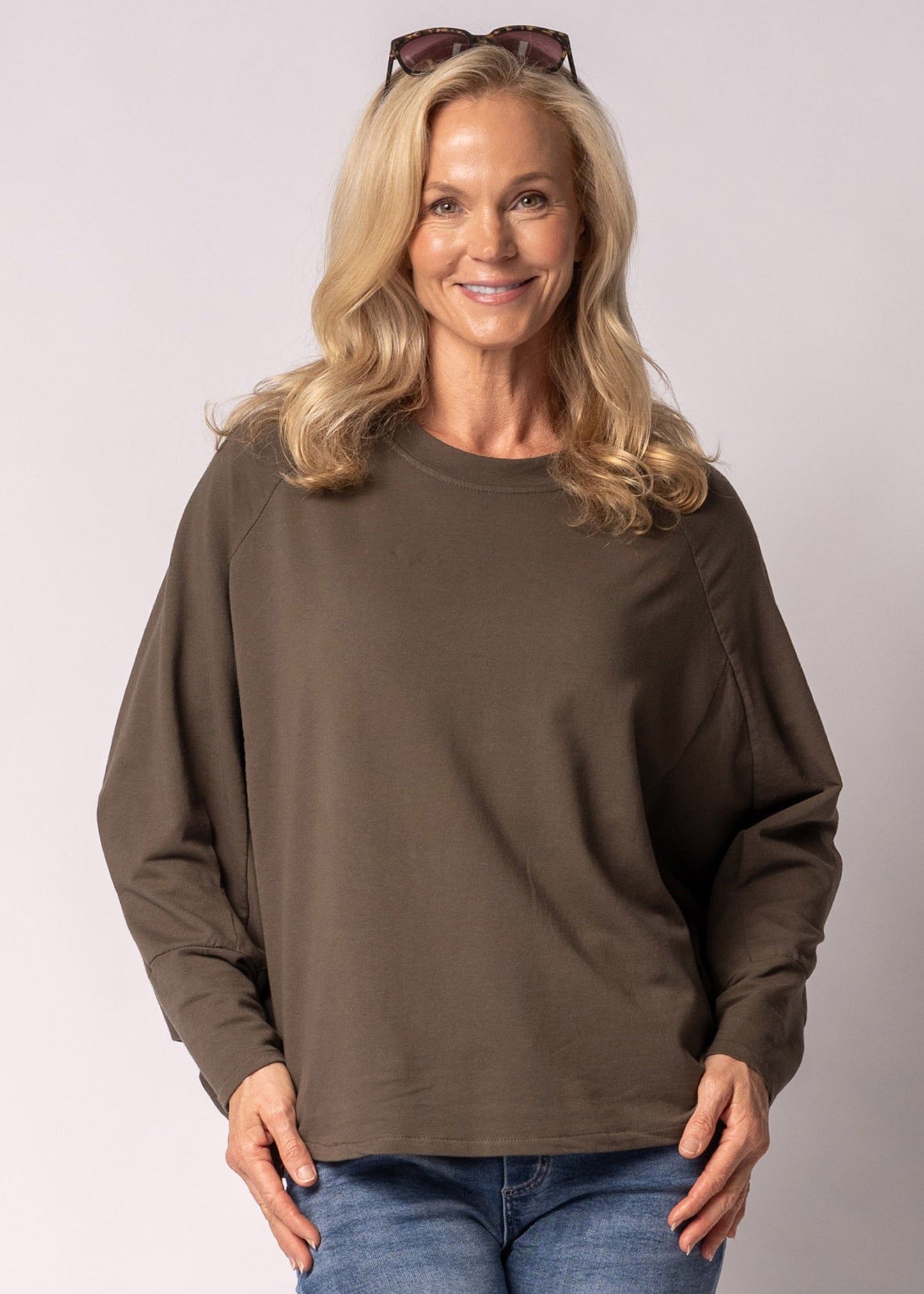 Meliora Top in Moss Green