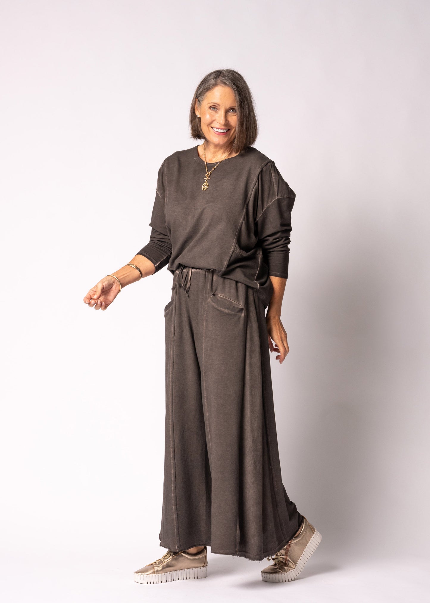 Verona Top in Chocolate Truffle