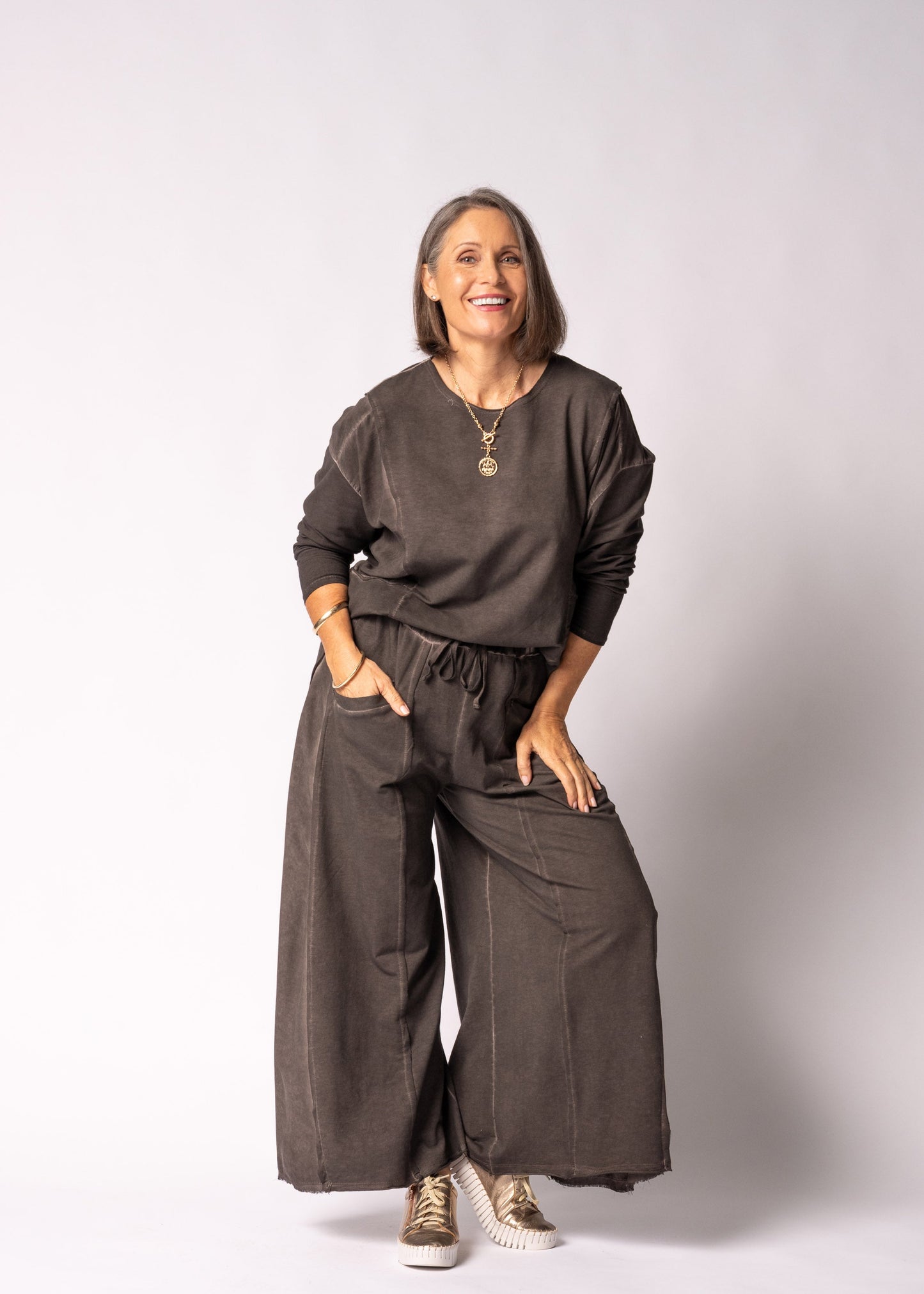 Verona Top in Chocolate Truffle