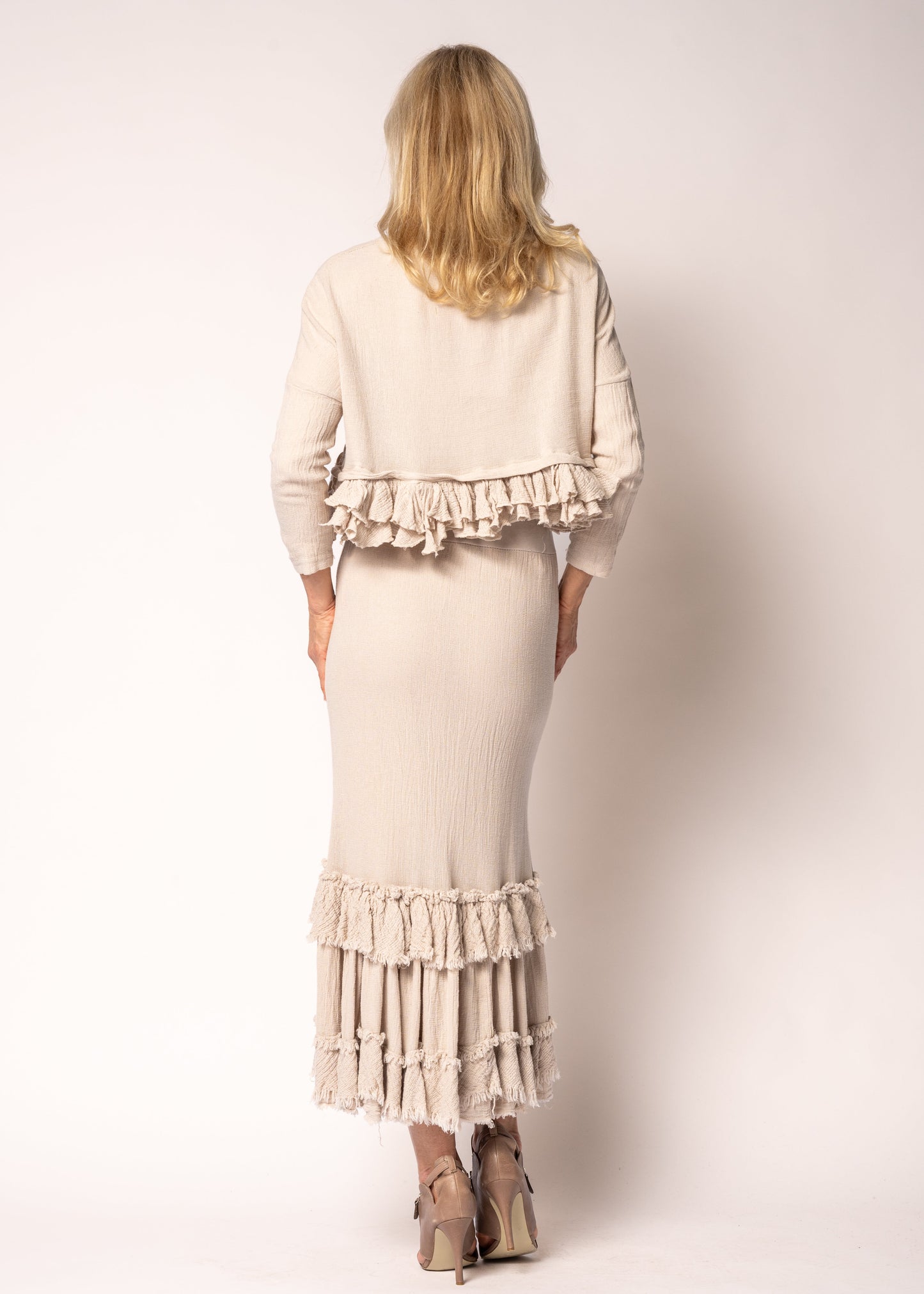 Patsy Linen Jacket in Latte