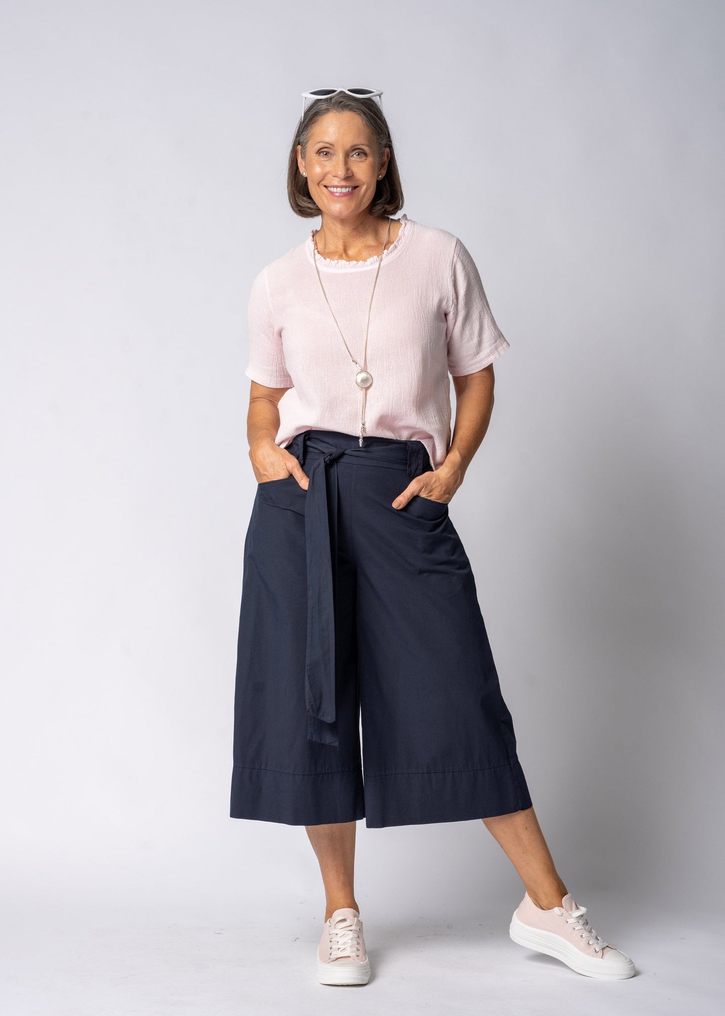 Malika Pants in Navy