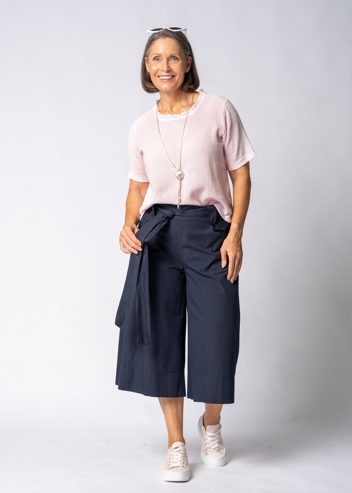 Malika Pants in Navy
