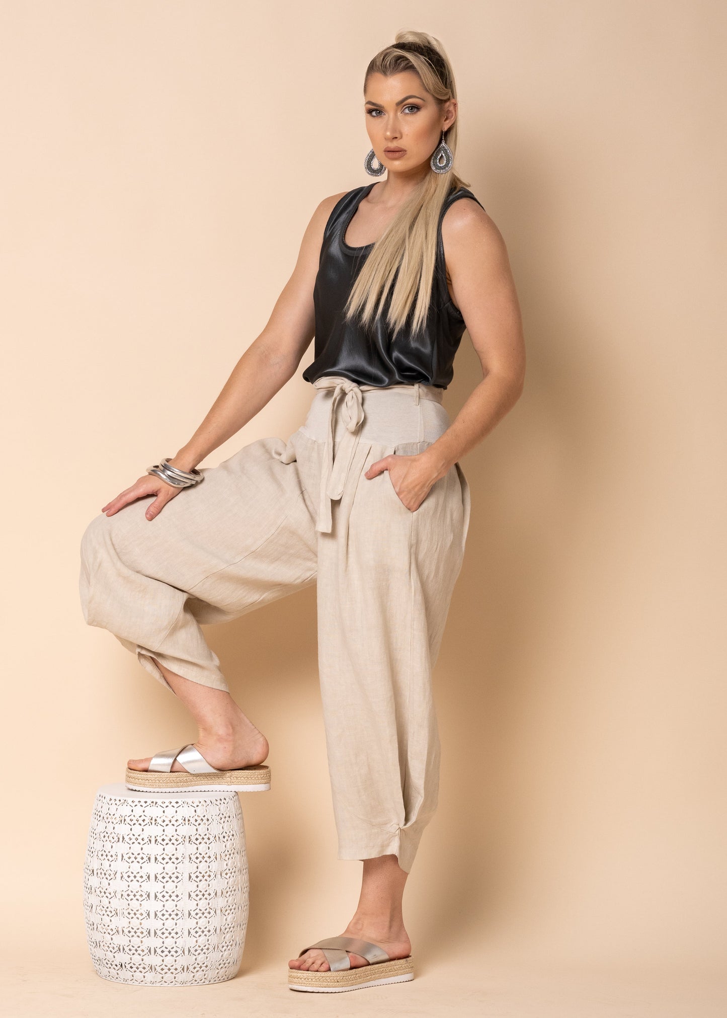 Toyah Singlet in Granite