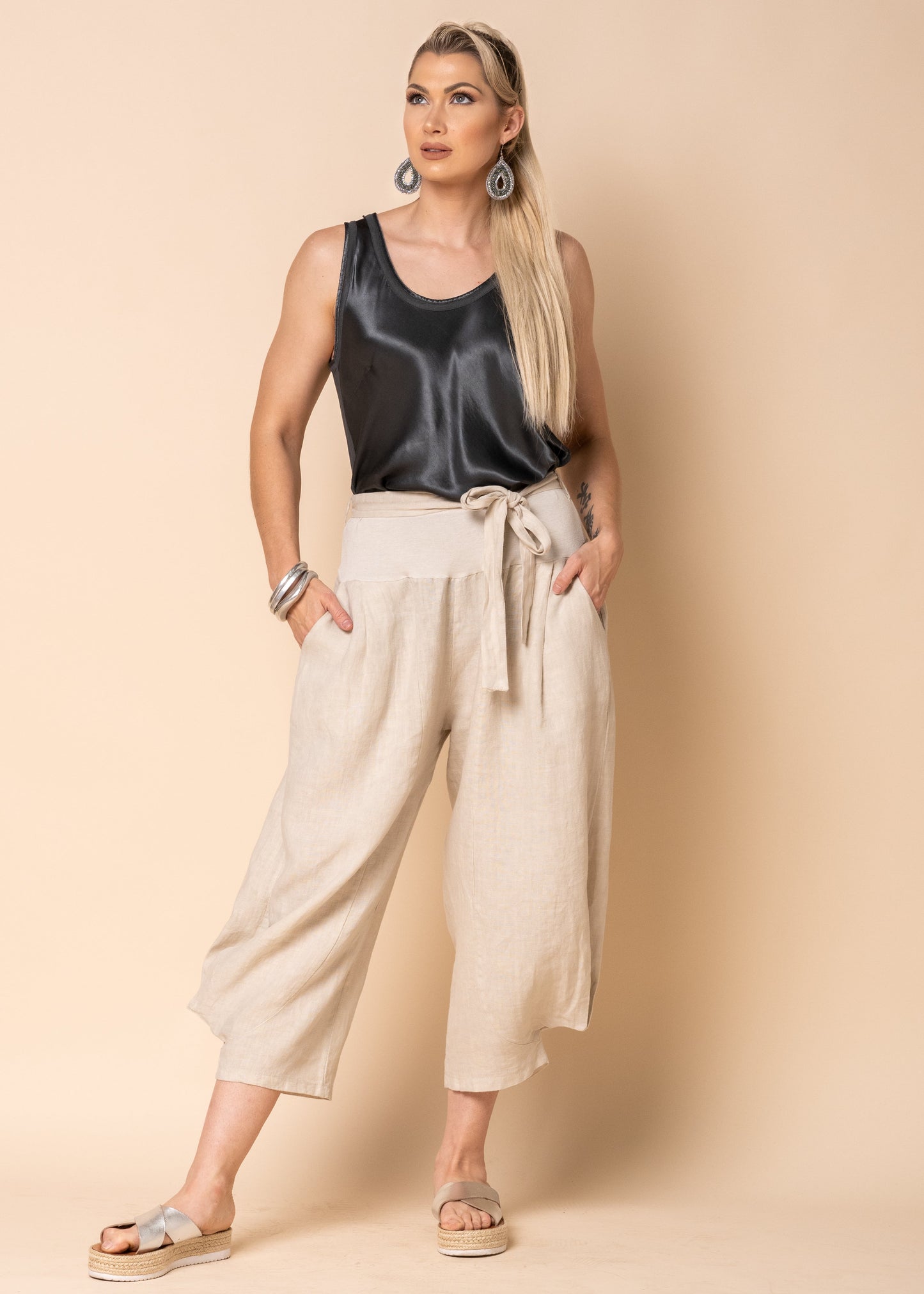 Toyah Singlet in Granite