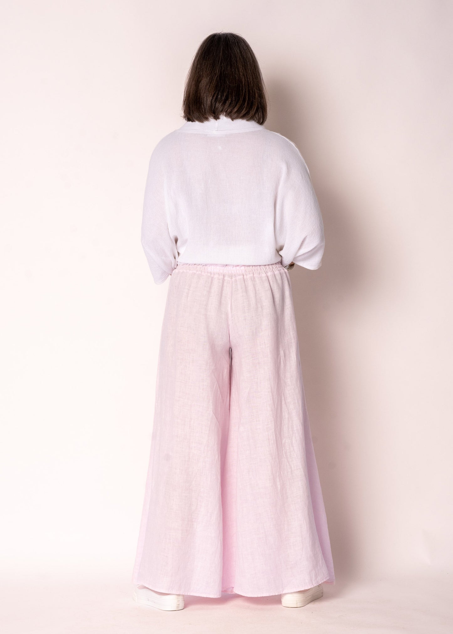 Diana Linen Pant in Modena Pink